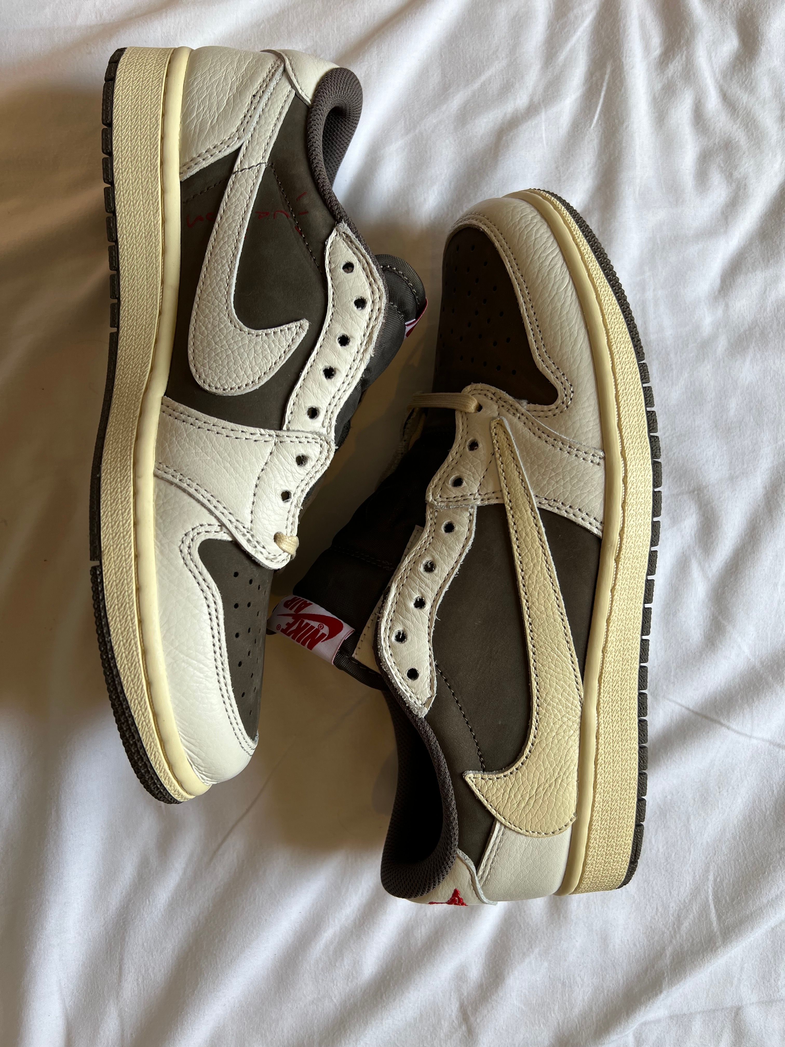 Travis Scott × Nike Air Jordan 1 Low OG SP "Reverse Mocha/Sail and Ridgerock"