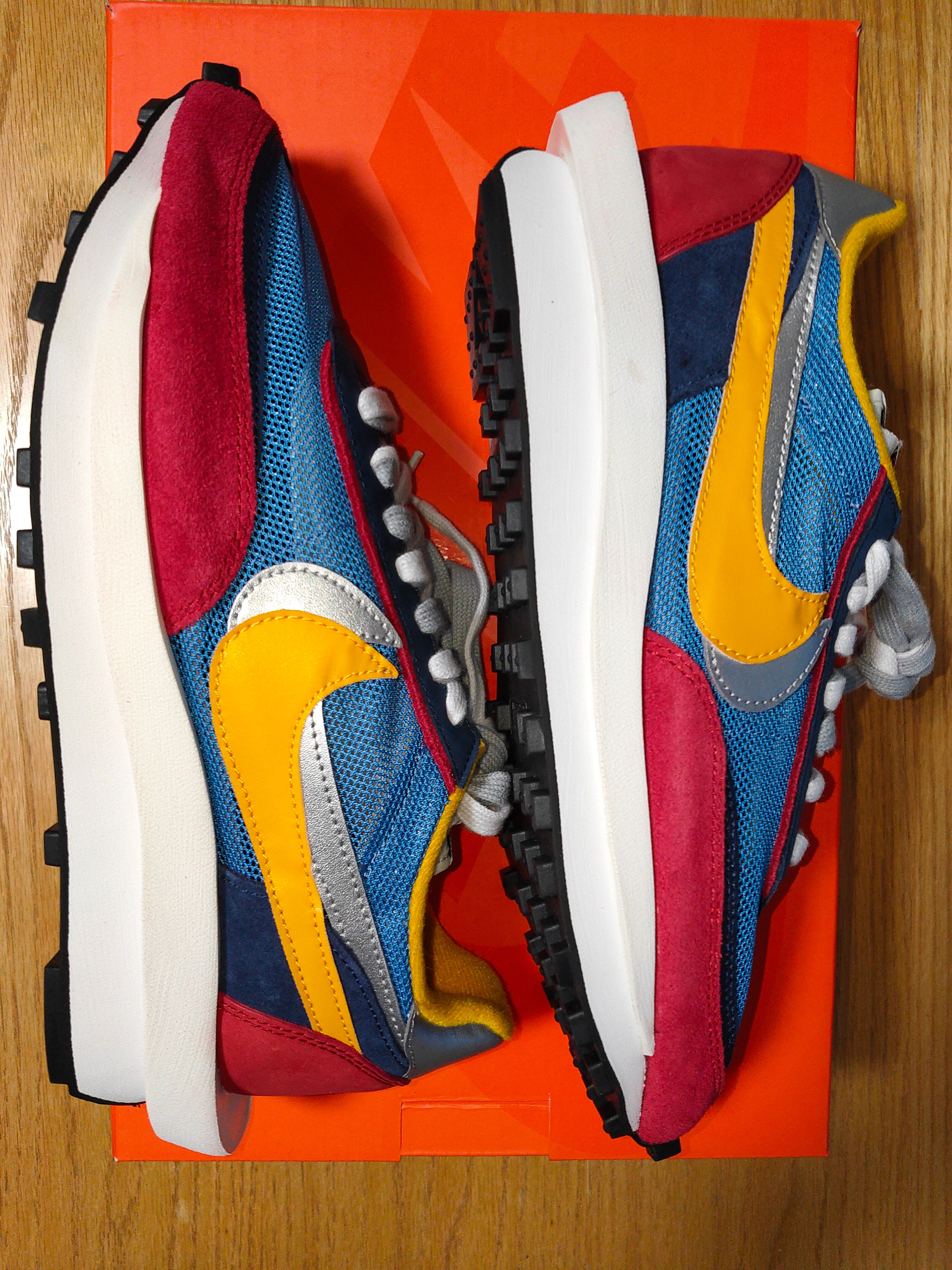 sacai × Nike LDV Waffle "Red/Blue"
