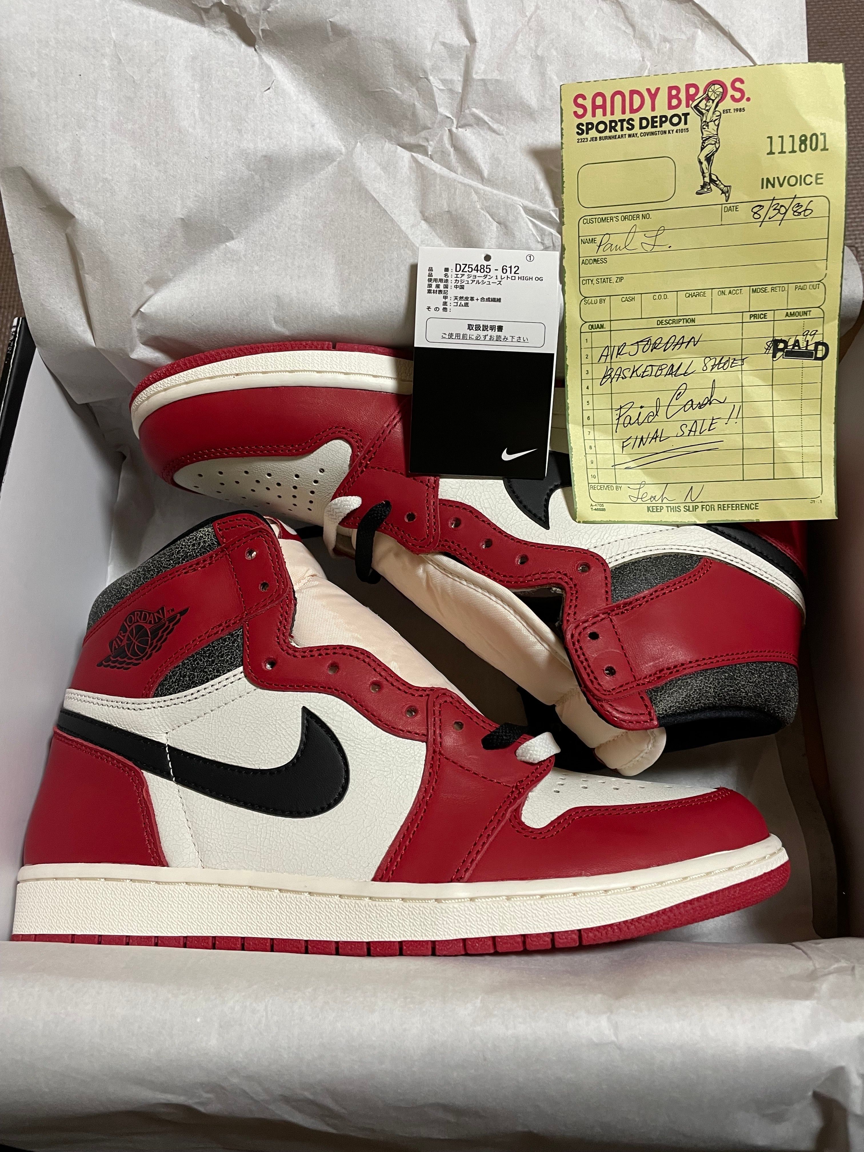 Nike Air Jordan 1 High OG "Lost & Found/Chicago"
