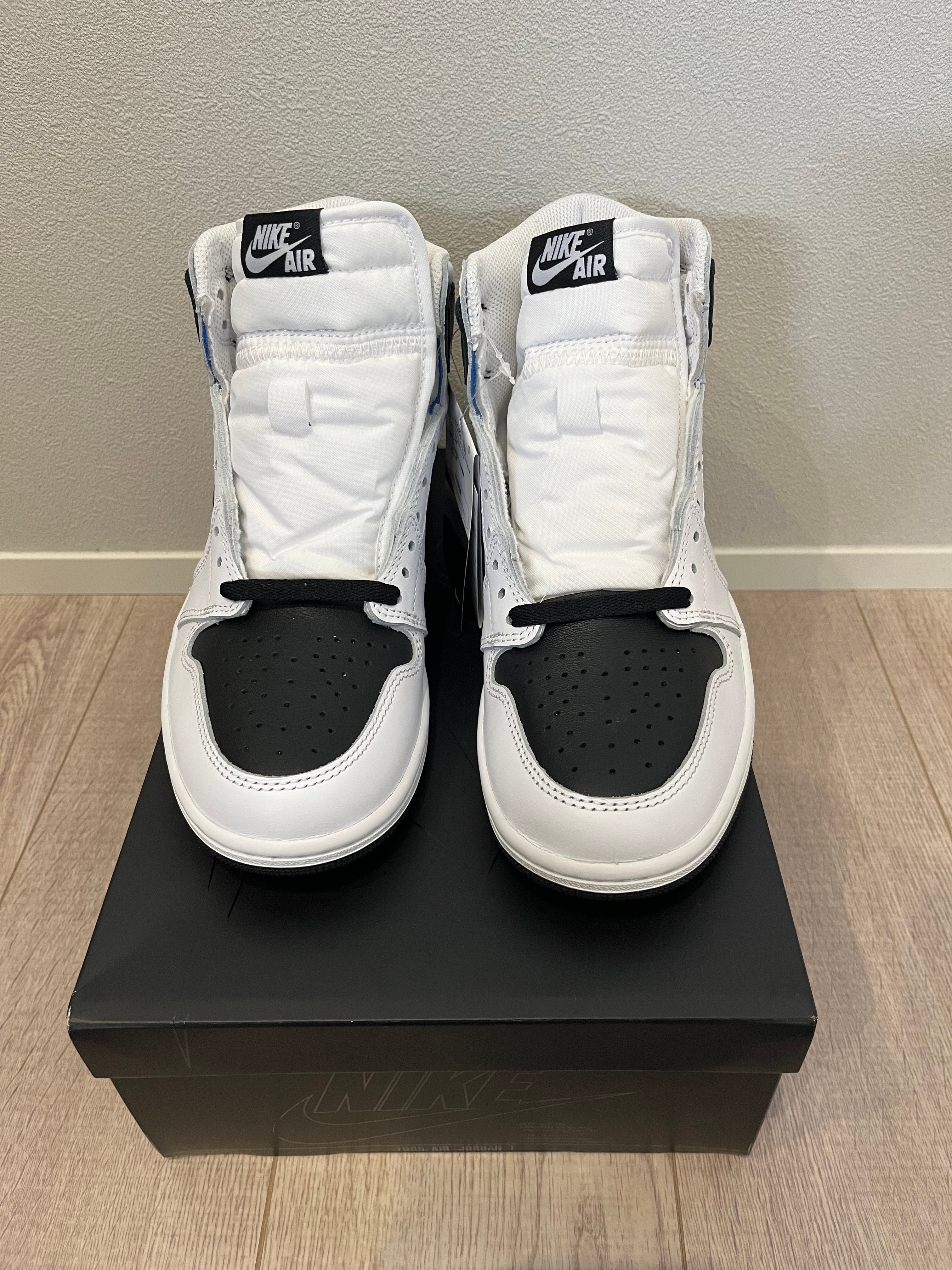 フラグメントデザイン × ユニオン × ナイキ エアジョーダン1 レトロ ハイ OG "ブラック/ホワイト"