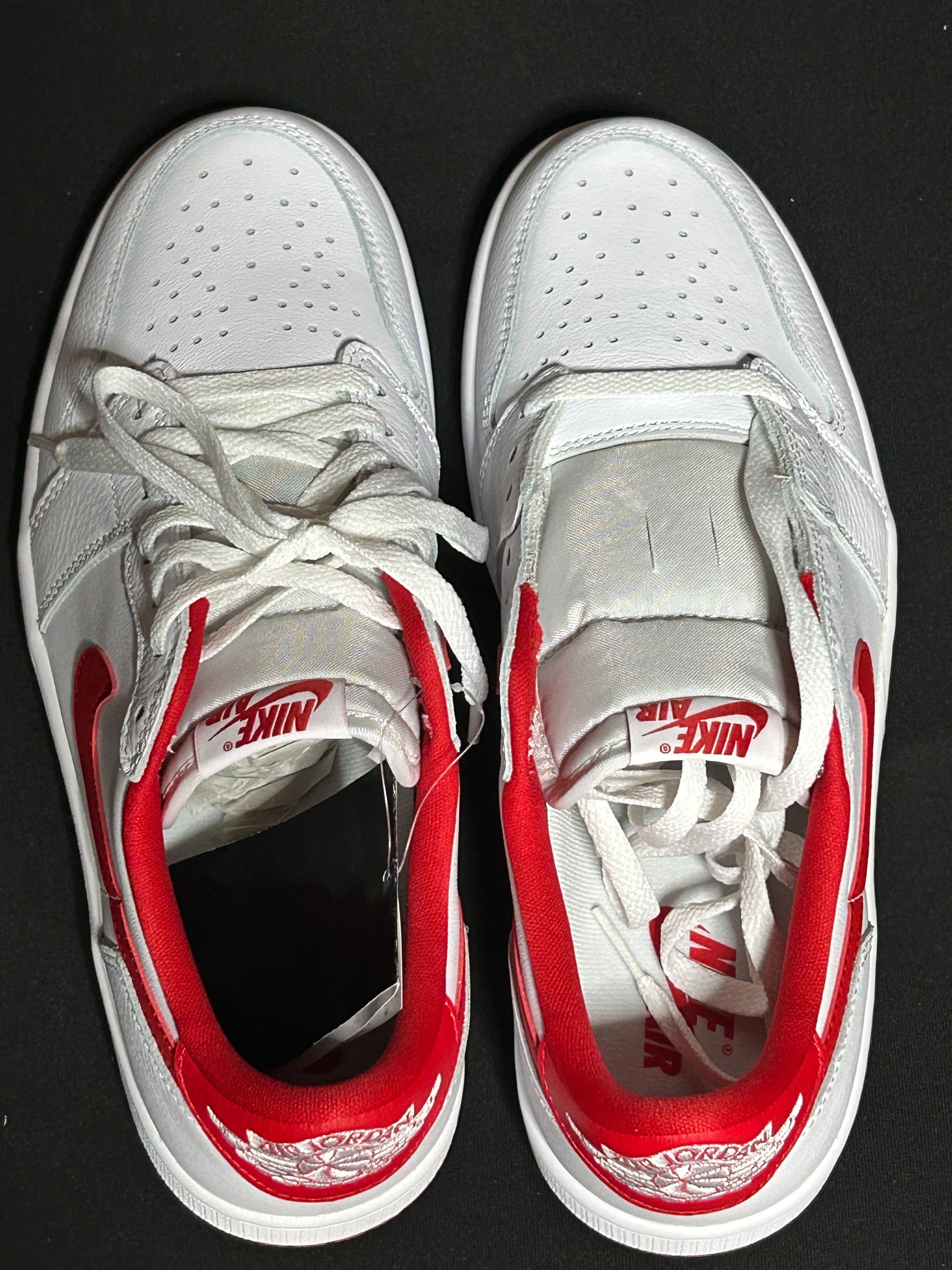 Nike Air Jordan 1 Retro Low OG "White and University Red"