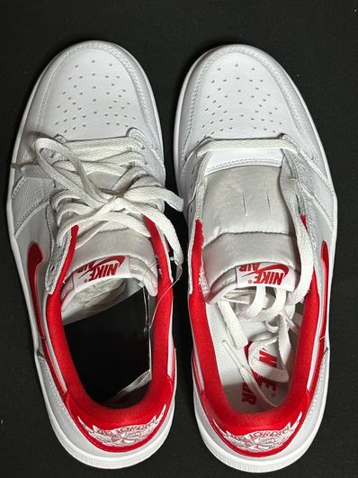Nike Air Jordan 1 Retro Low OG "White and University Red"