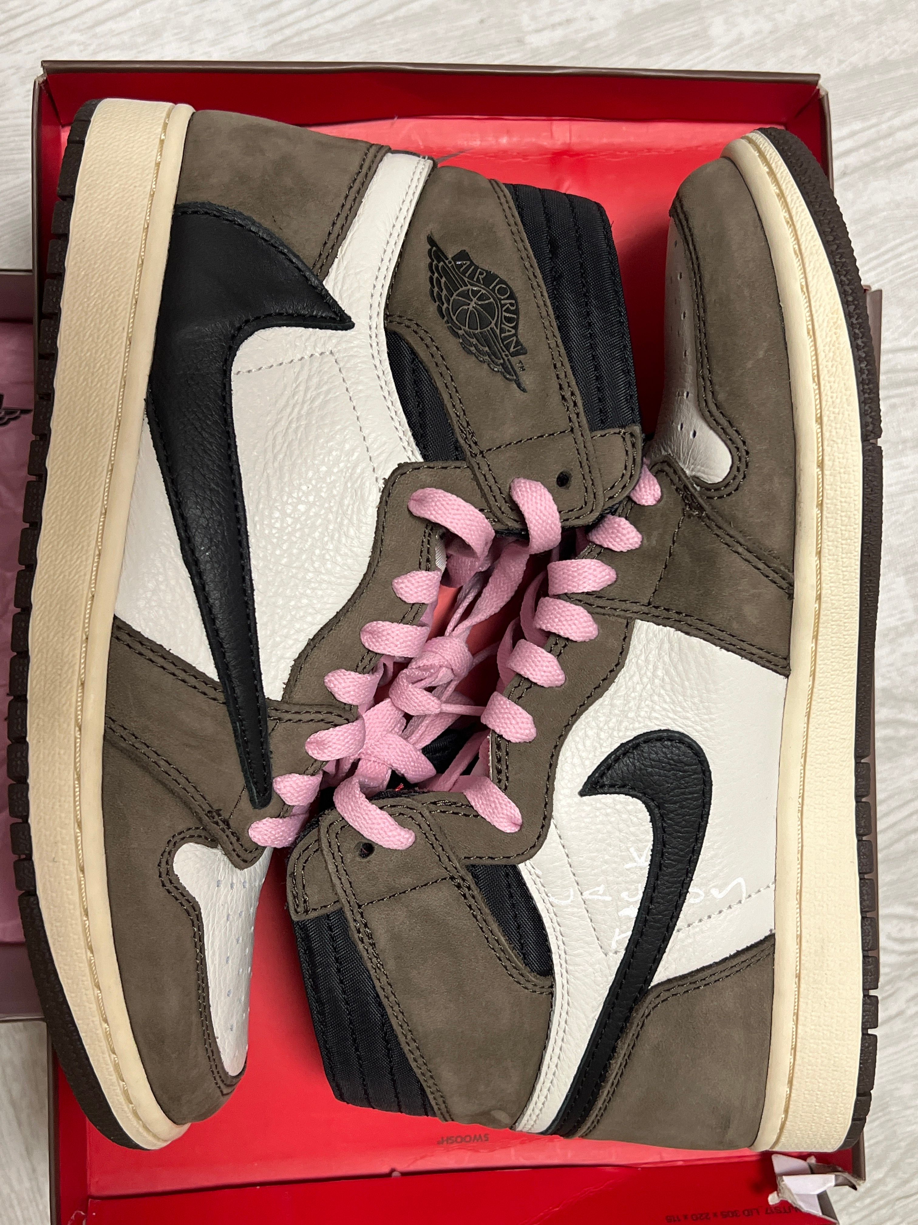 Travis Scott × Nike Air Jordan 1 Retro High OG TS SP "Sail/Dark Mocha"