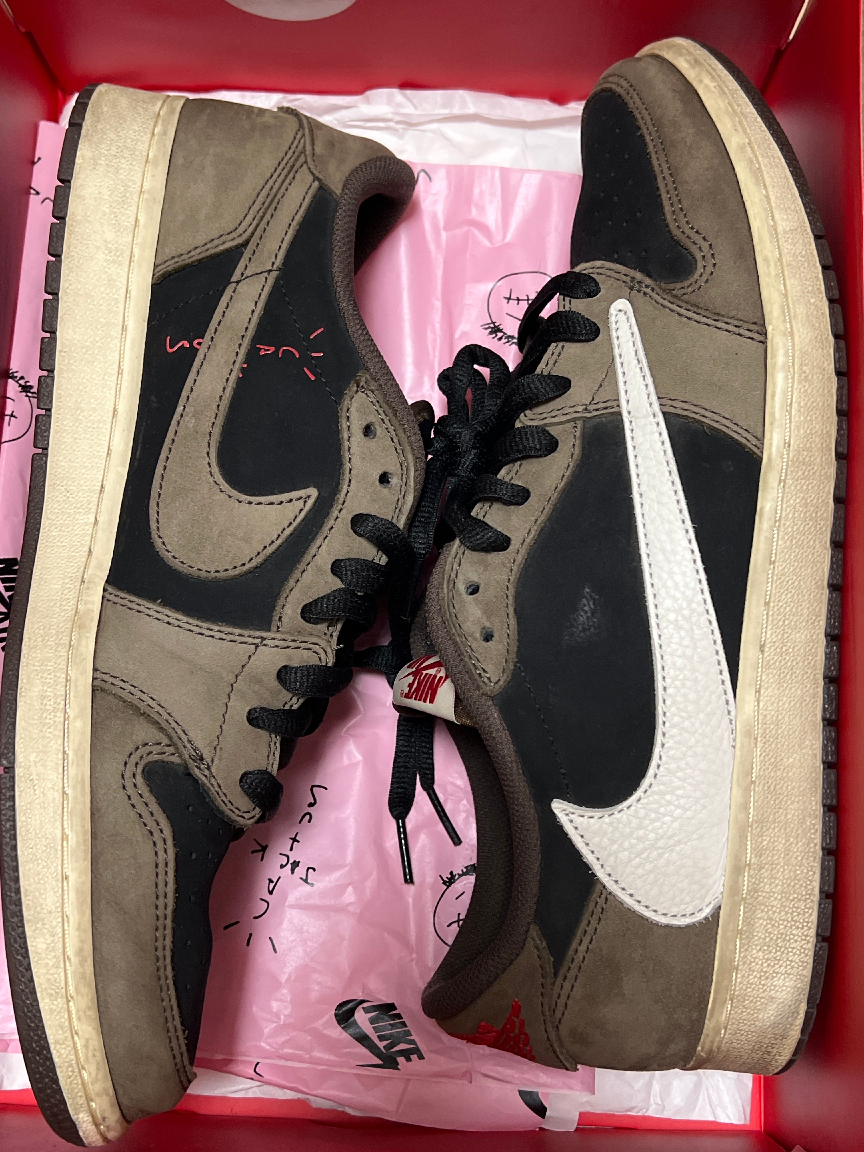 Travis Scott × Nike Air Jordan 1 Low OG SP-T "Black/Dark Mocha"