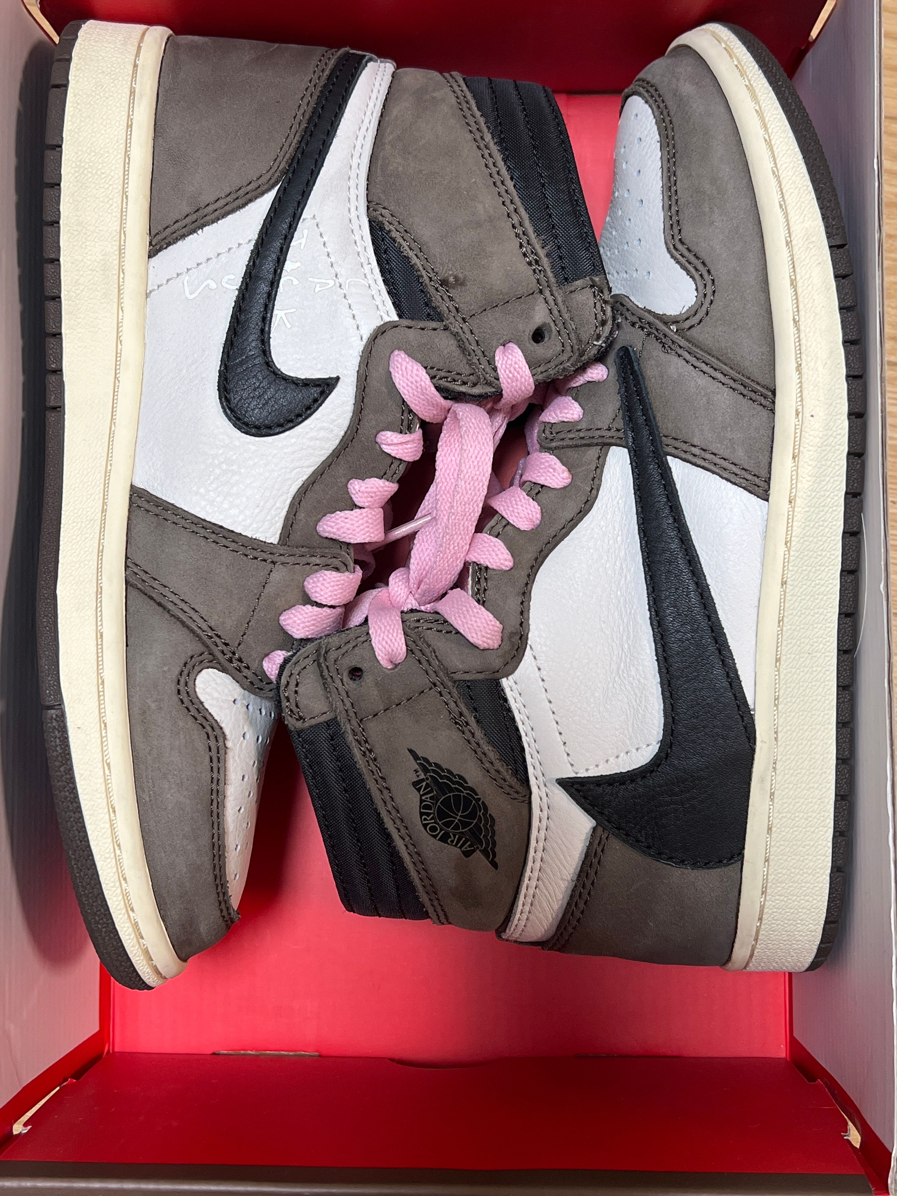 Travis Scott × Nike Air Jordan 1 Retro High OG TS SP "Sail/Dark Mocha"