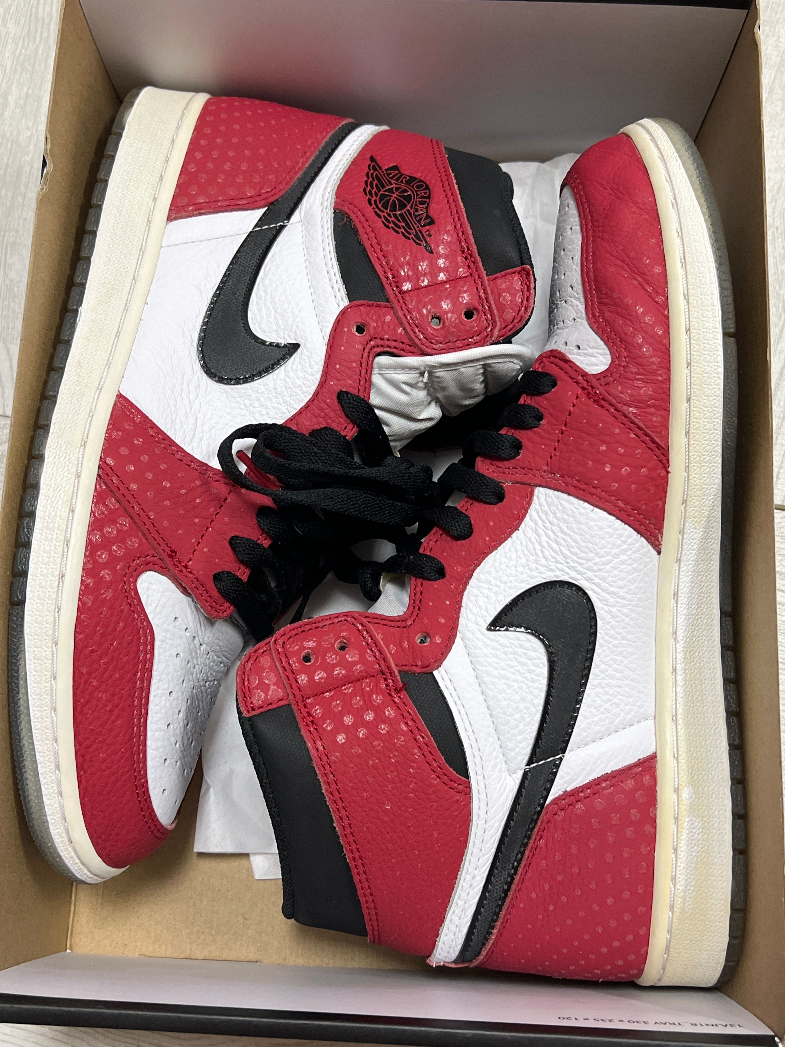 Spiderman × Nike Air Jordan 1 Origin Story "Gym Red/White/Photo Blue/Black"