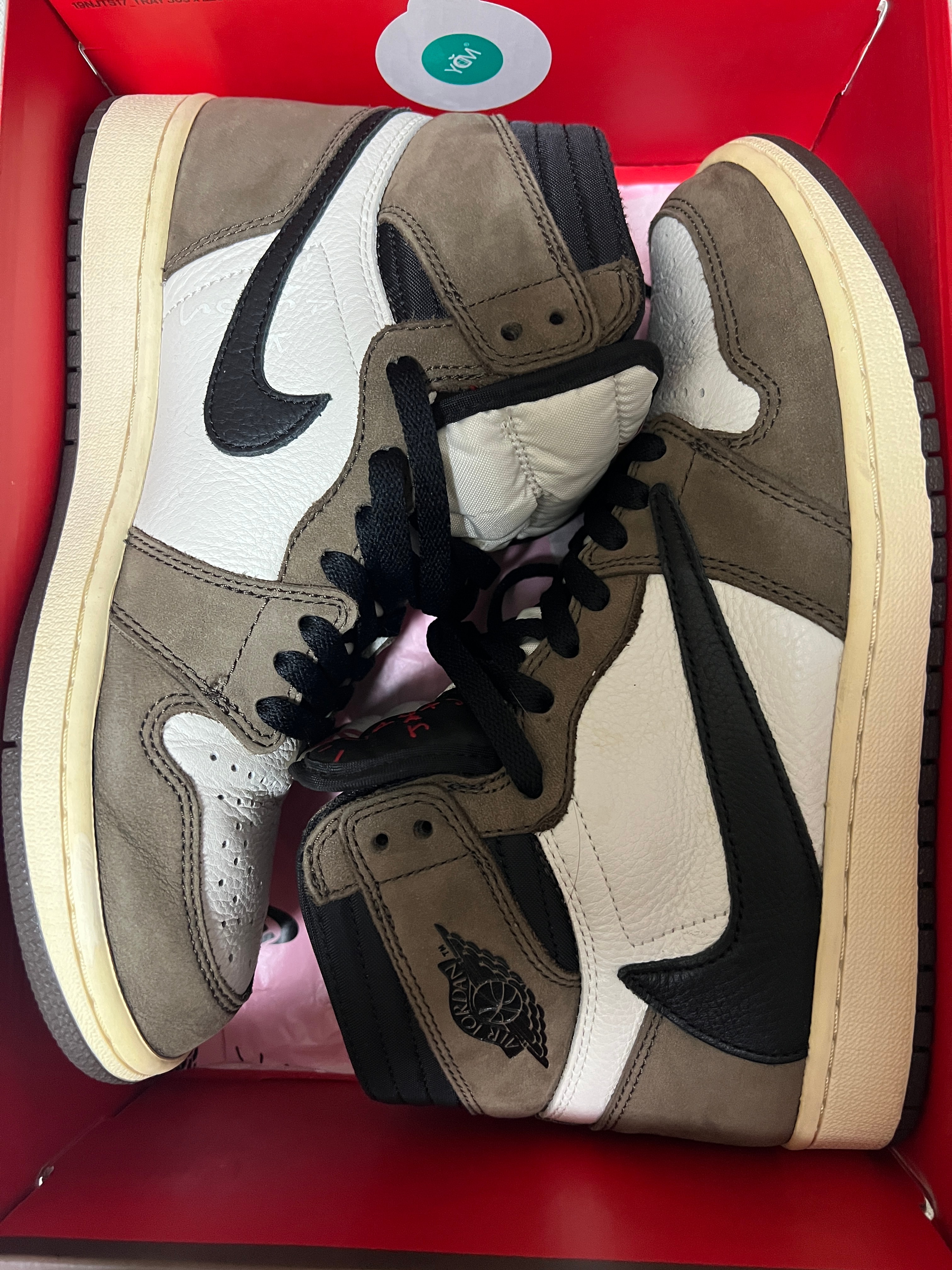Travis Scott × Nike Air Jordan 1 Retro High OG TS SP "Sail/Dark Mocha"