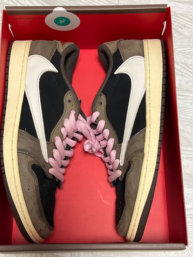 Travis Scott × Nike Air Jordan 1 Low OG SP-T "Black/Dark Mocha"