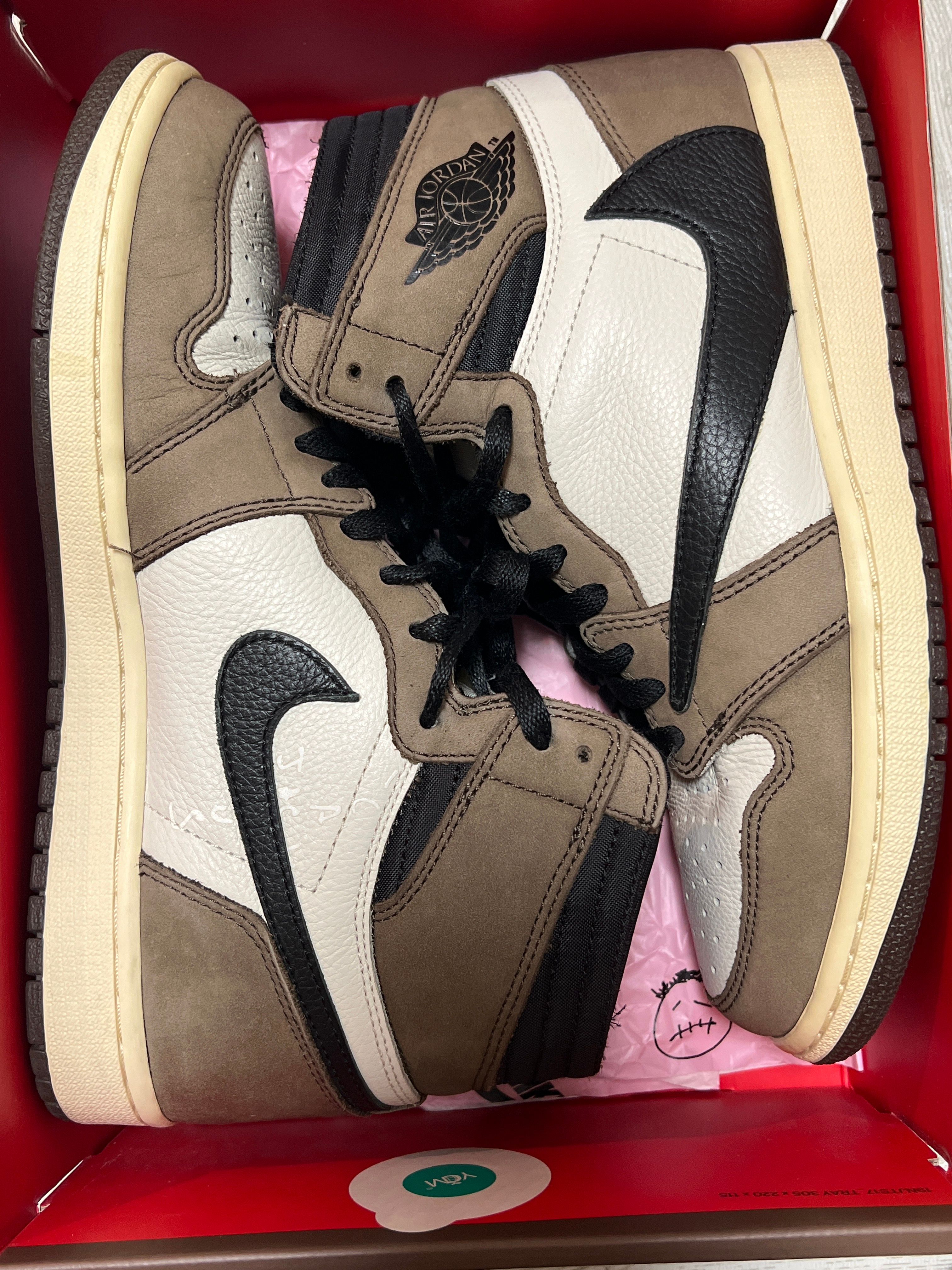 Travis Scott × Nike Air Jordan 1 Retro High OG TS SP "Sail/Dark Mocha"