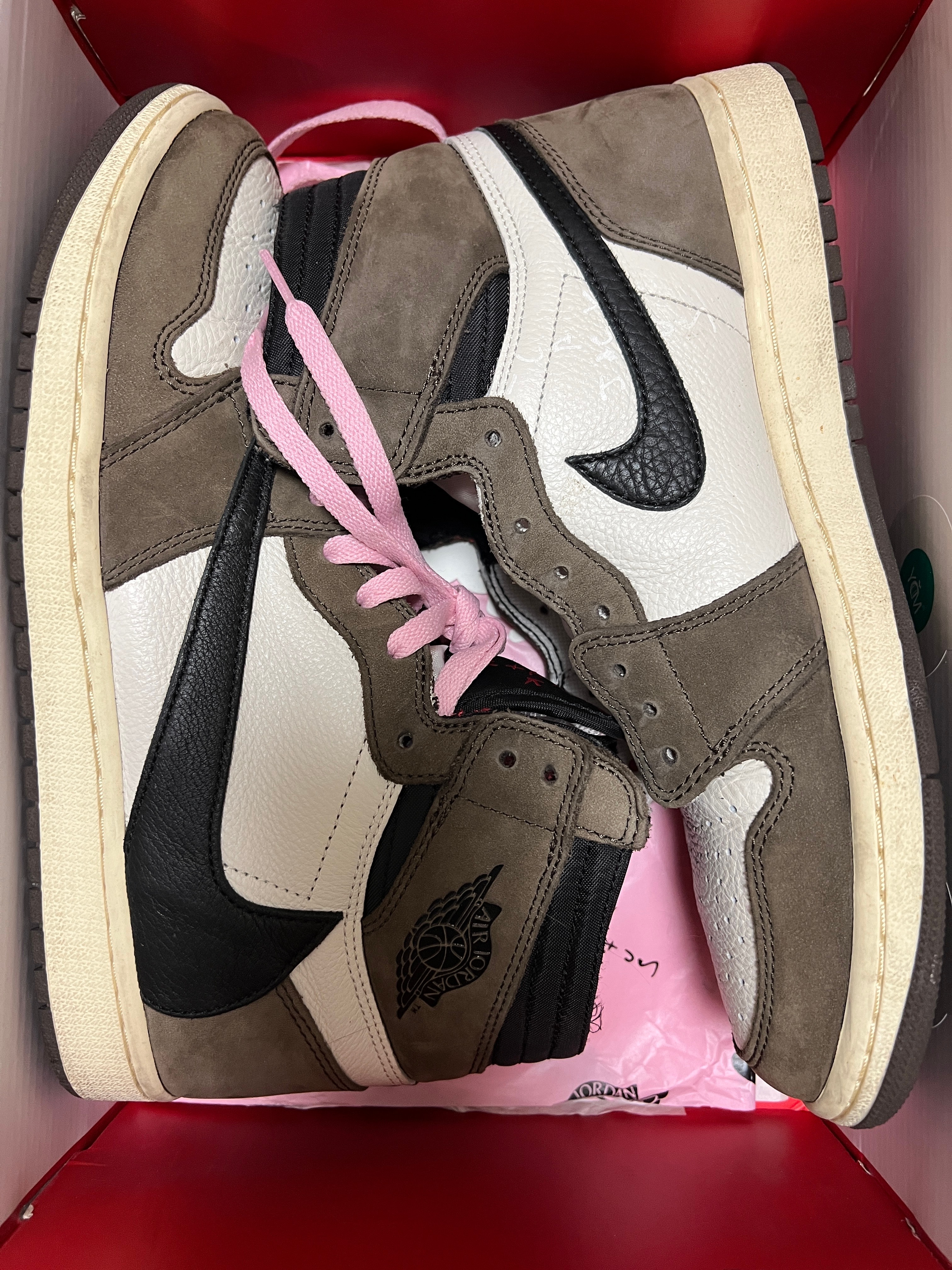 Travis Scott × Nike Air Jordan 1 Retro High OG TS SP "Sail/Dark Mocha"