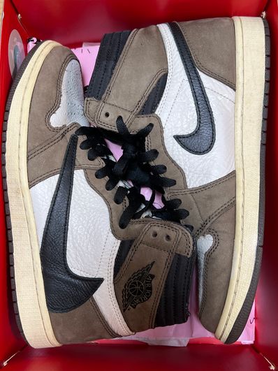 Travis Scott × Nike Air Jordan 1 Retro High OG TS SP "Sail/Dark Mocha"