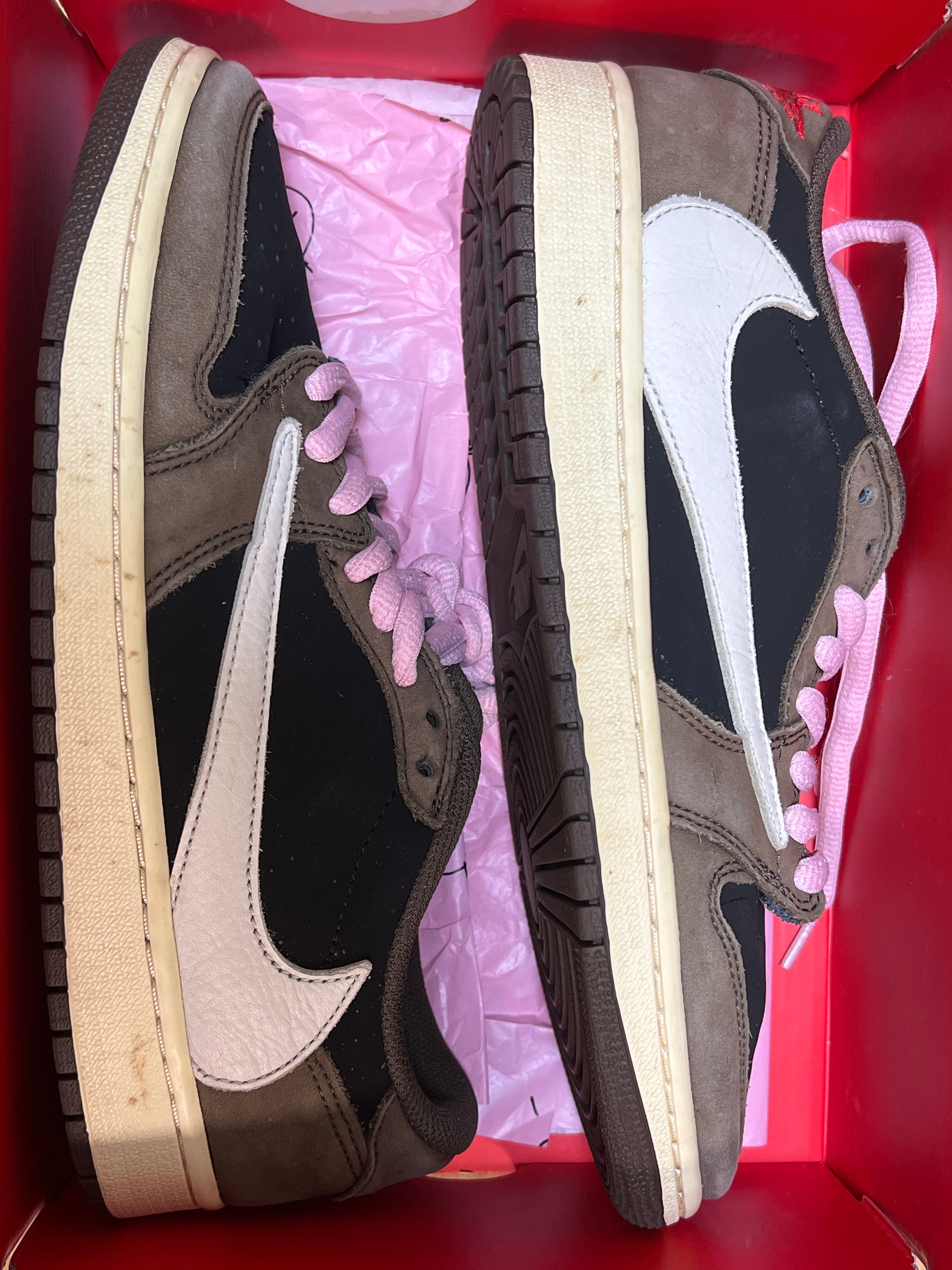 Travis Scott × Nike Air Jordan 1 Low OG SP-T "Black/Dark Mocha"