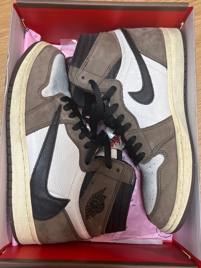 Travis Scott × Nike Air Jordan 1 Retro High OG TS SP "Sail/Dark Mocha"