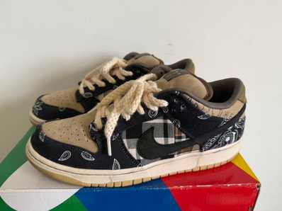 Travis Scott × Nike SB Dunk Low "Black/Parachute Beige"