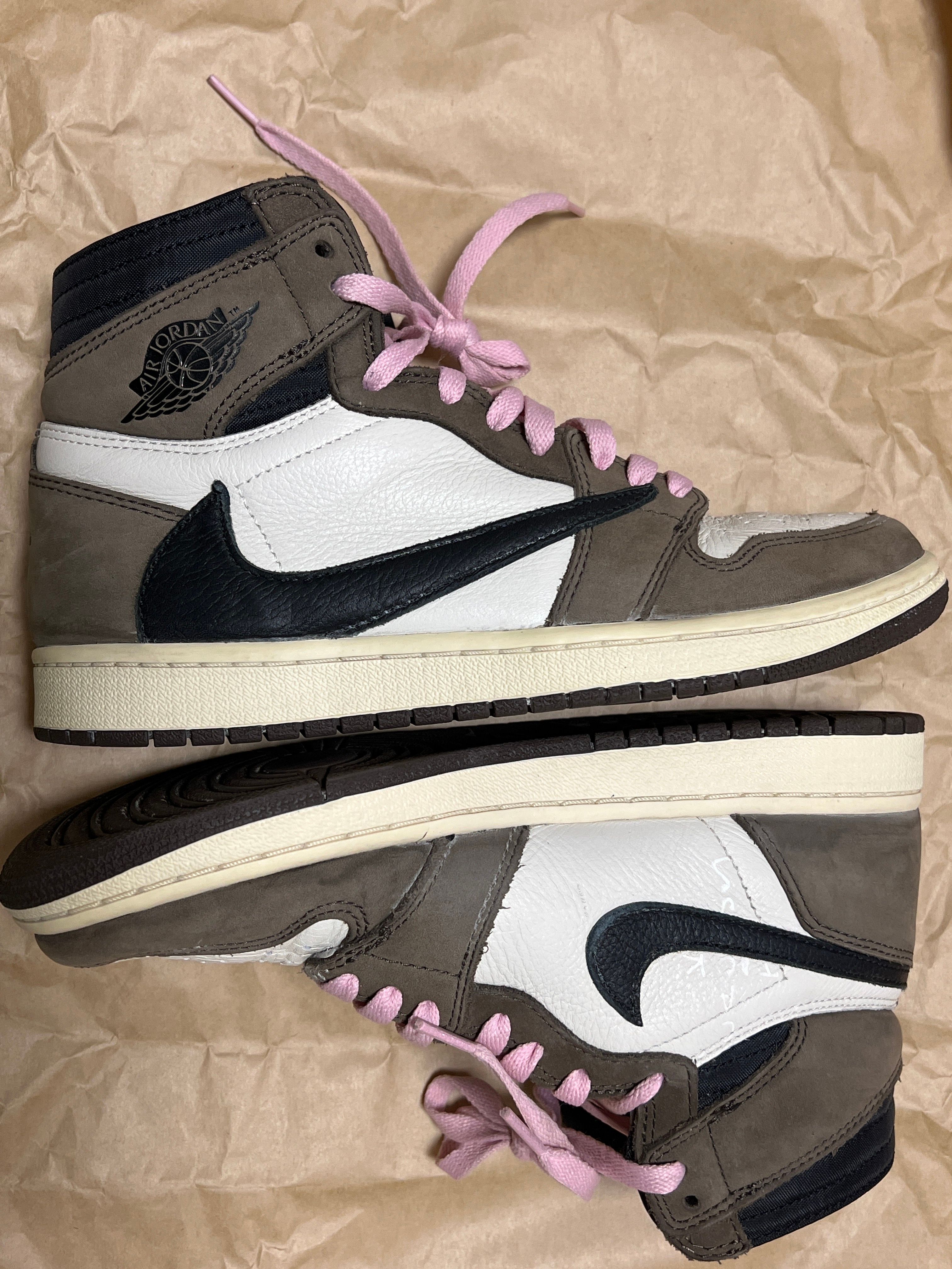 Travis Scott × Nike Air Jordan 1 Retro High OG TS SP "Sail/Dark Mocha"