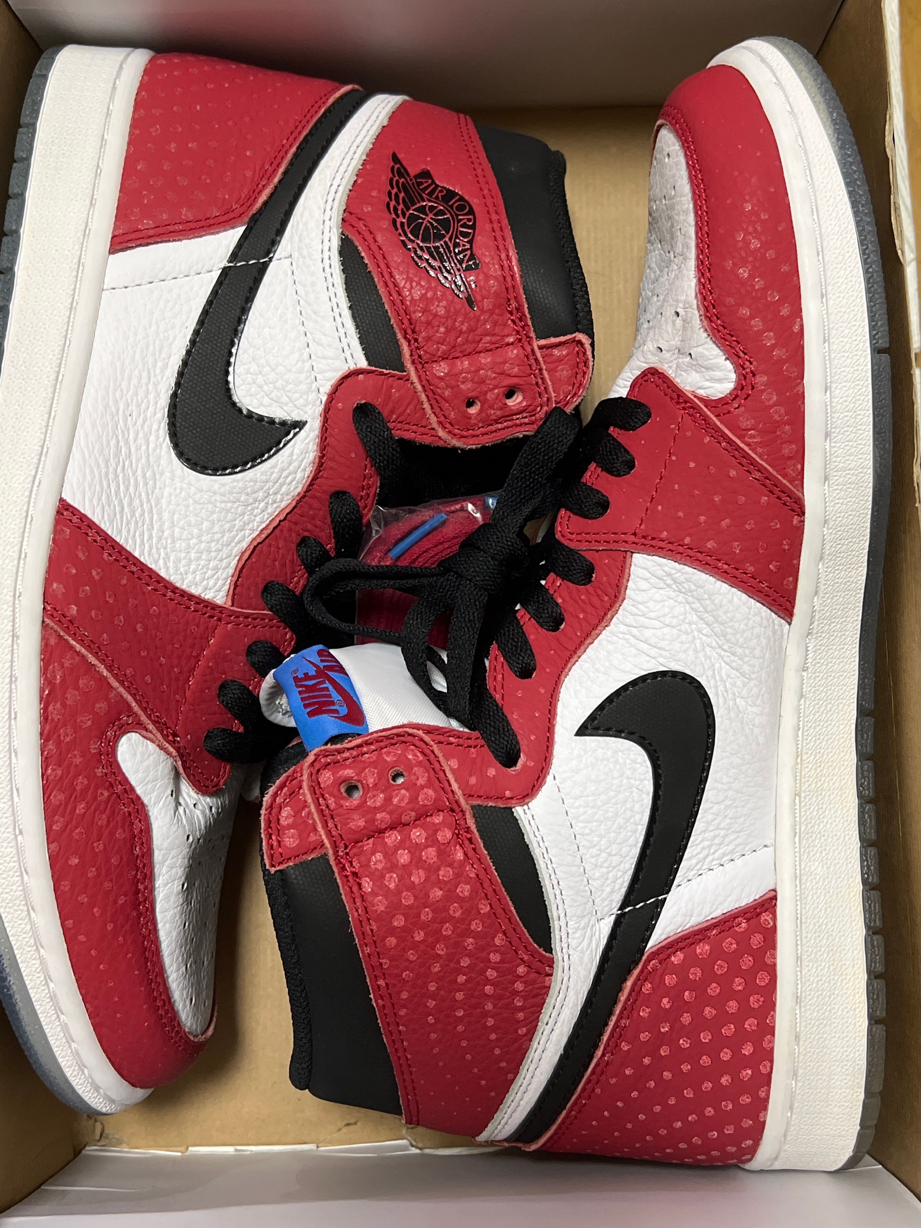 Spiderman × Nike Air Jordan 1 Origin Story "Gym Red/White/Photo Blue/Black"