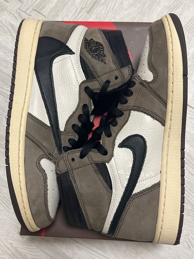 Travis Scott × Nike Air Jordan 1 Retro High OG TS SP "Sail/Dark Mocha"