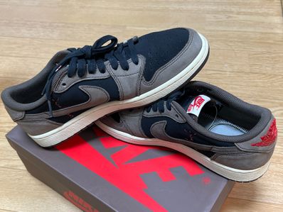 Travis Scott × Nike Air Jordan 1 Low OG SP-T "Black/Dark Mocha"