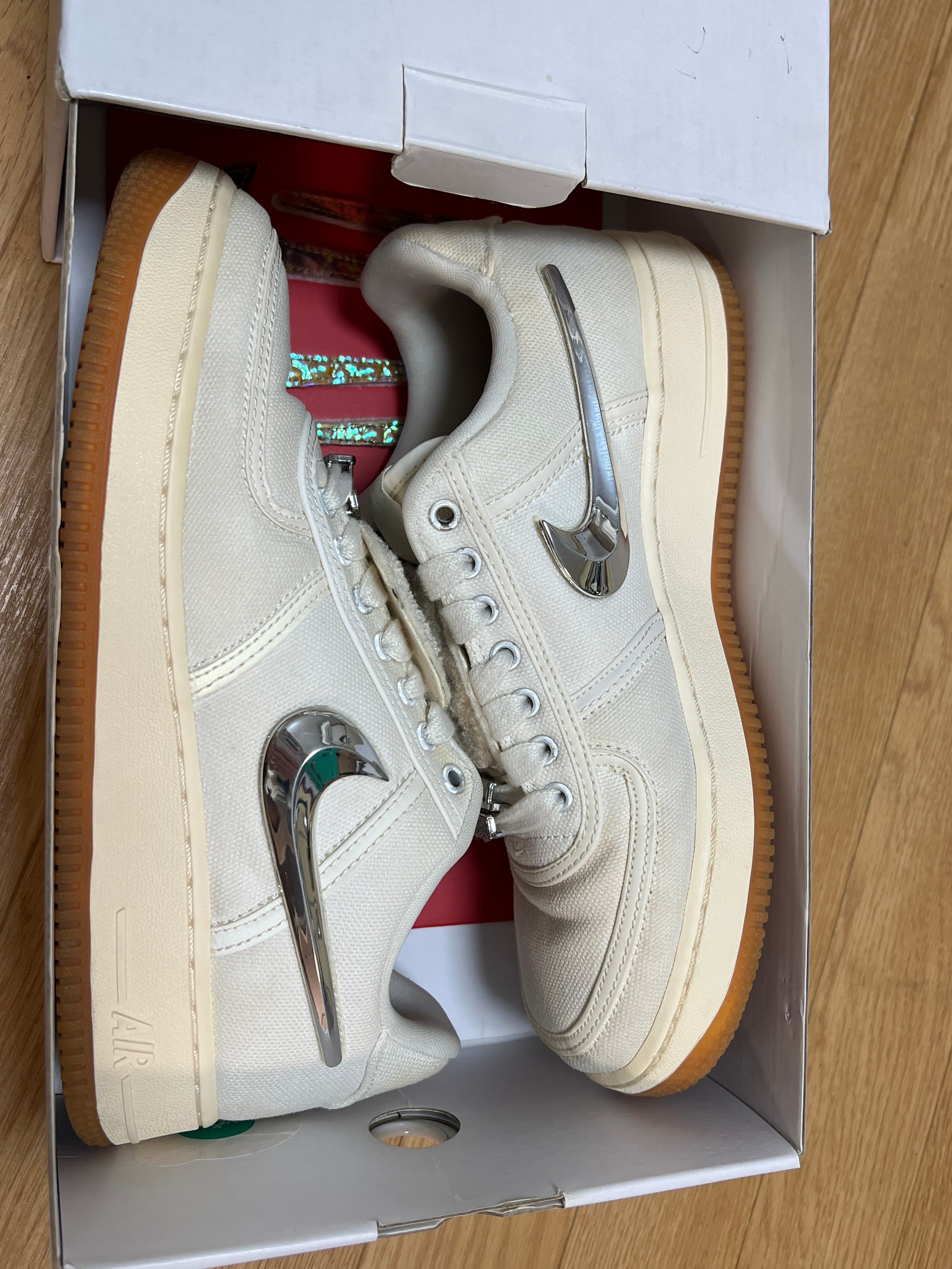 Travis Scott × Nike Air Force 1 Low "Sail"