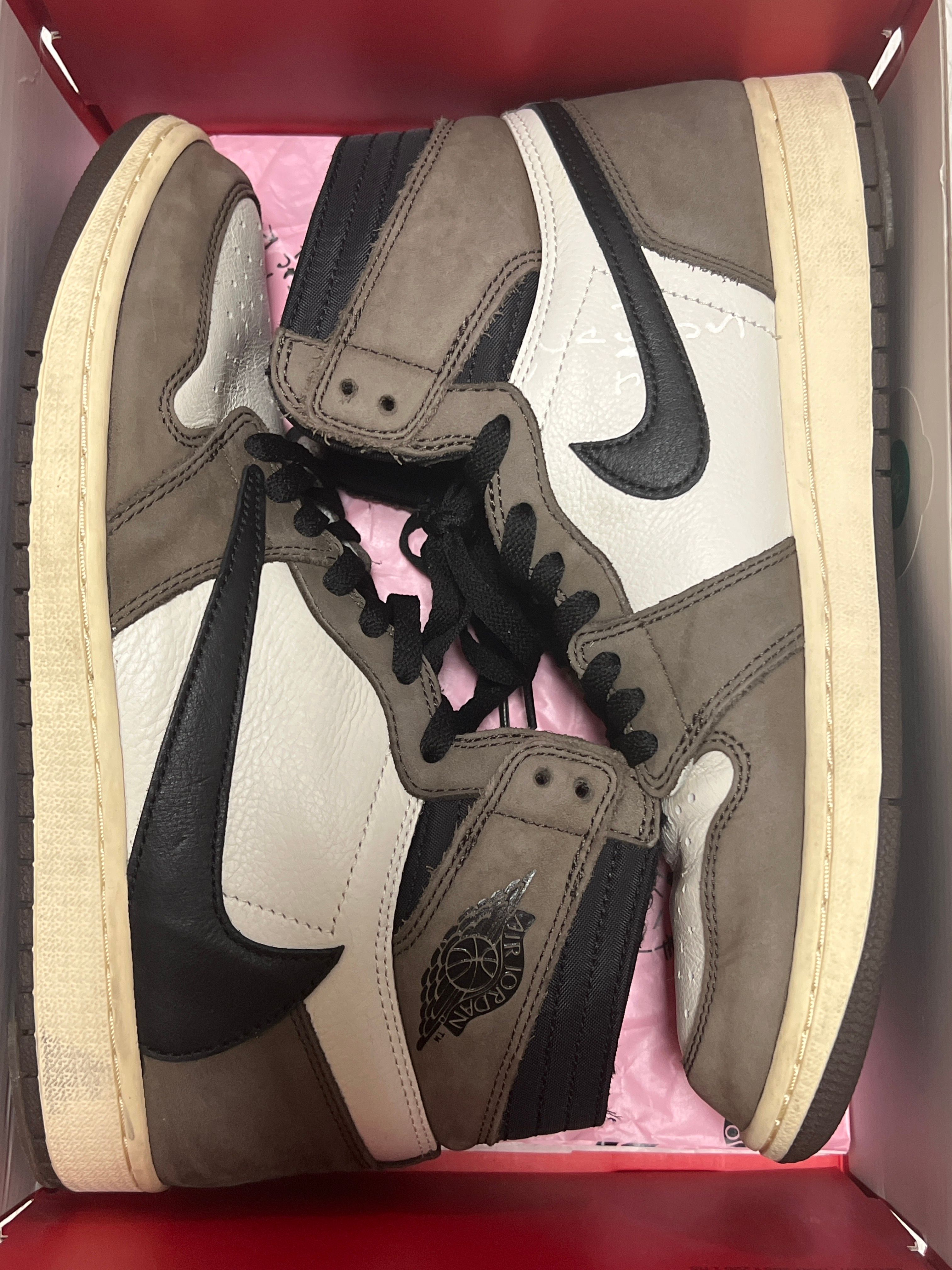 Travis Scott × Nike Air Jordan 1 Retro High OG TS SP "Sail/Dark Mocha"