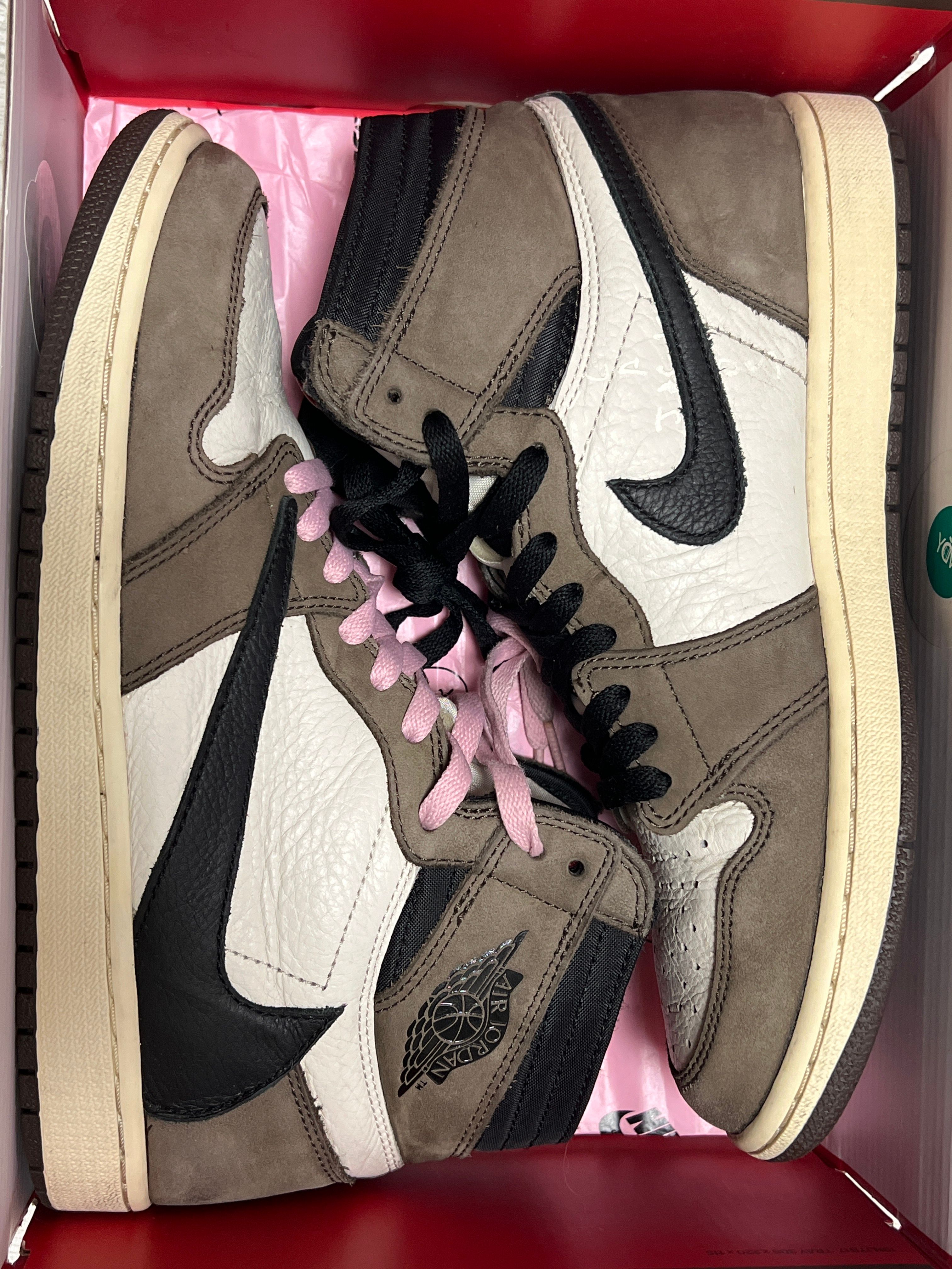 Travis Scott × Nike Air Jordan 1 Retro High OG TS SP "Sail/Dark Mocha"