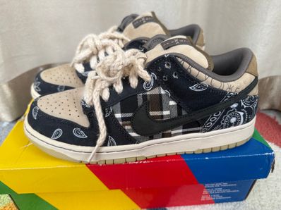 Travis Scott × Nike SB Dunk Low "Black/Parachute Beige"