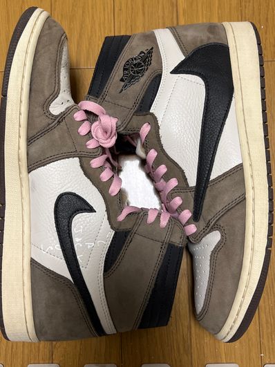 Travis Scott × Nike Air Jordan 1 Retro High OG TS SP "Sail/Dark Mocha"
