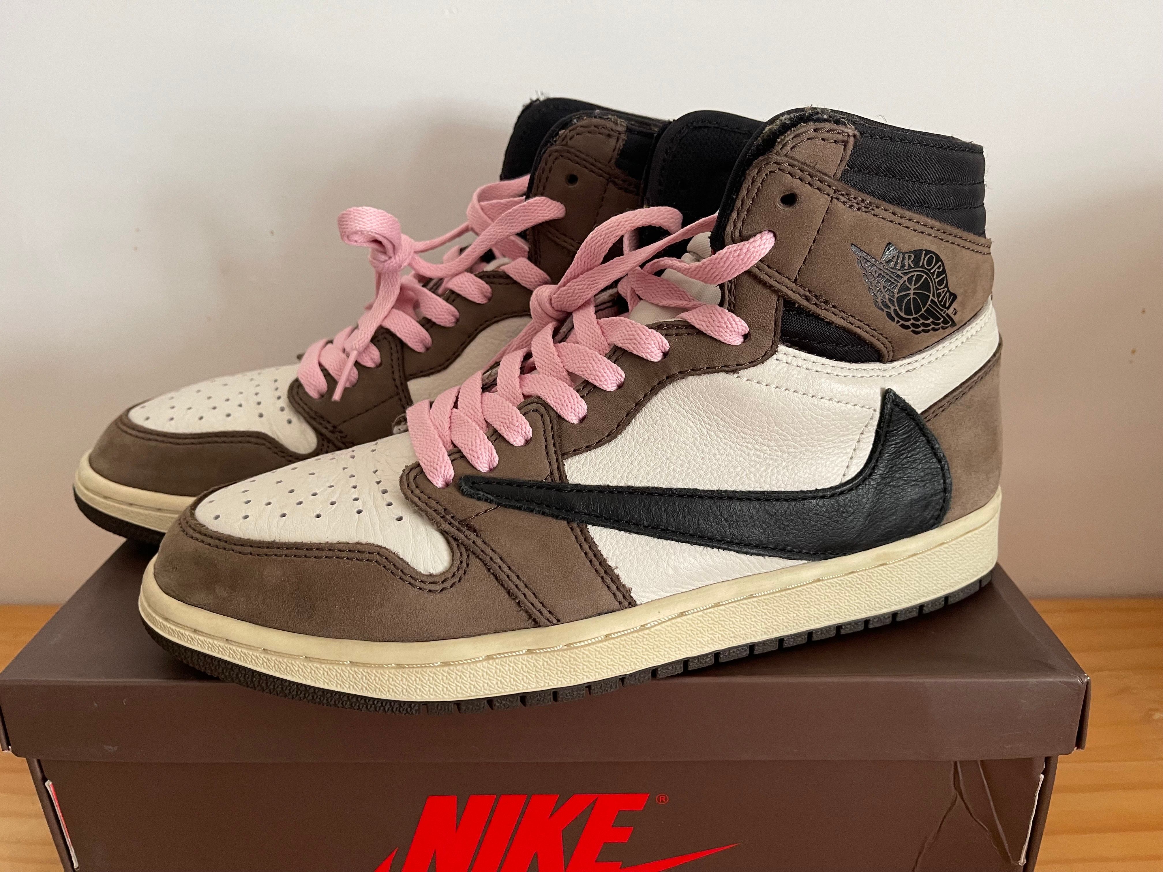 Travis Scott × Nike Air Jordan 1 Retro High OG TS SP "Sail/Dark Mocha"