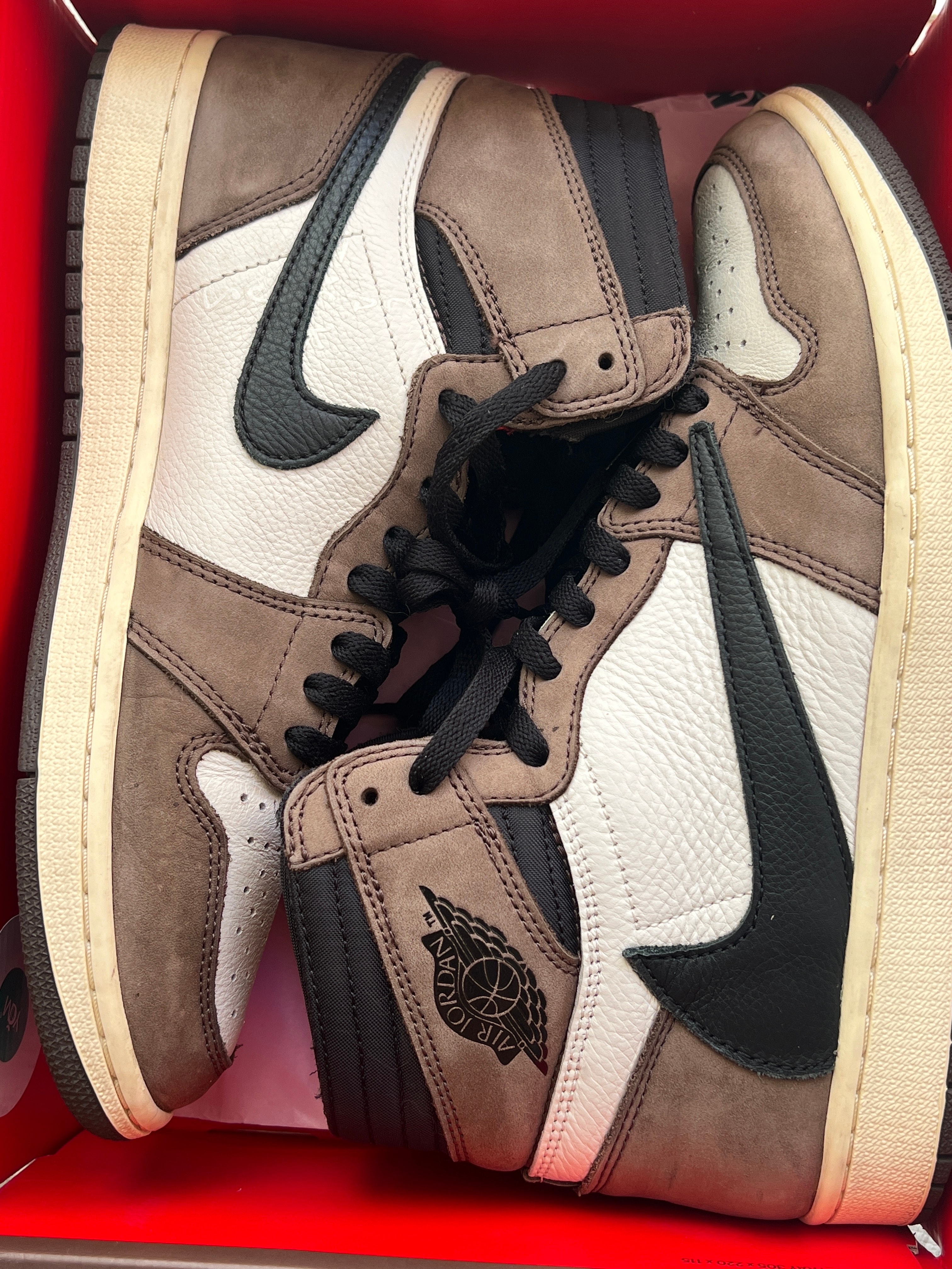 Travis Scott × Nike Air Jordan 1 Retro High OG TS SP "Sail/Dark Mocha"