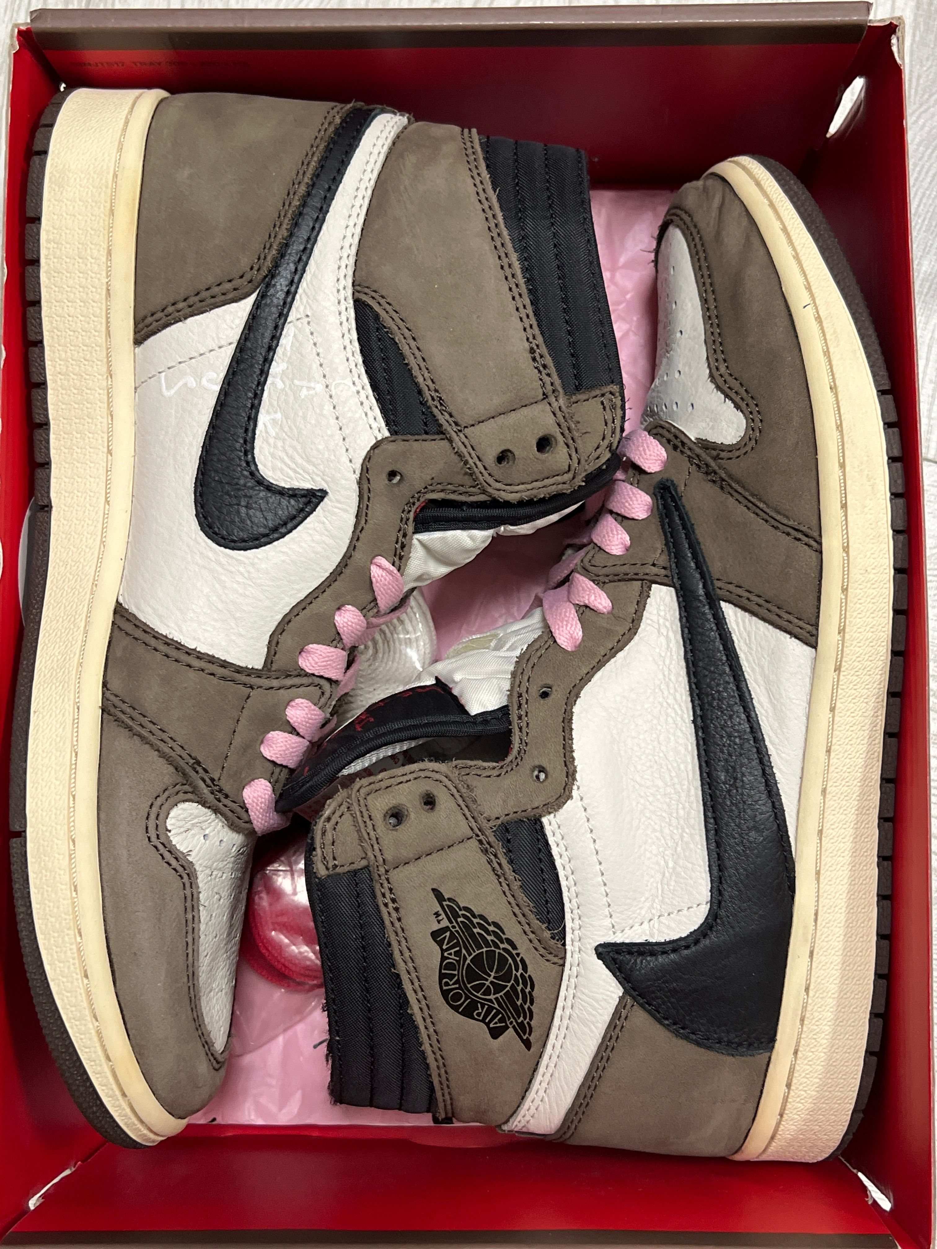 Travis Scott × Nike Air Jordan 1 Retro High OG TS SP "Sail/Dark Mocha"