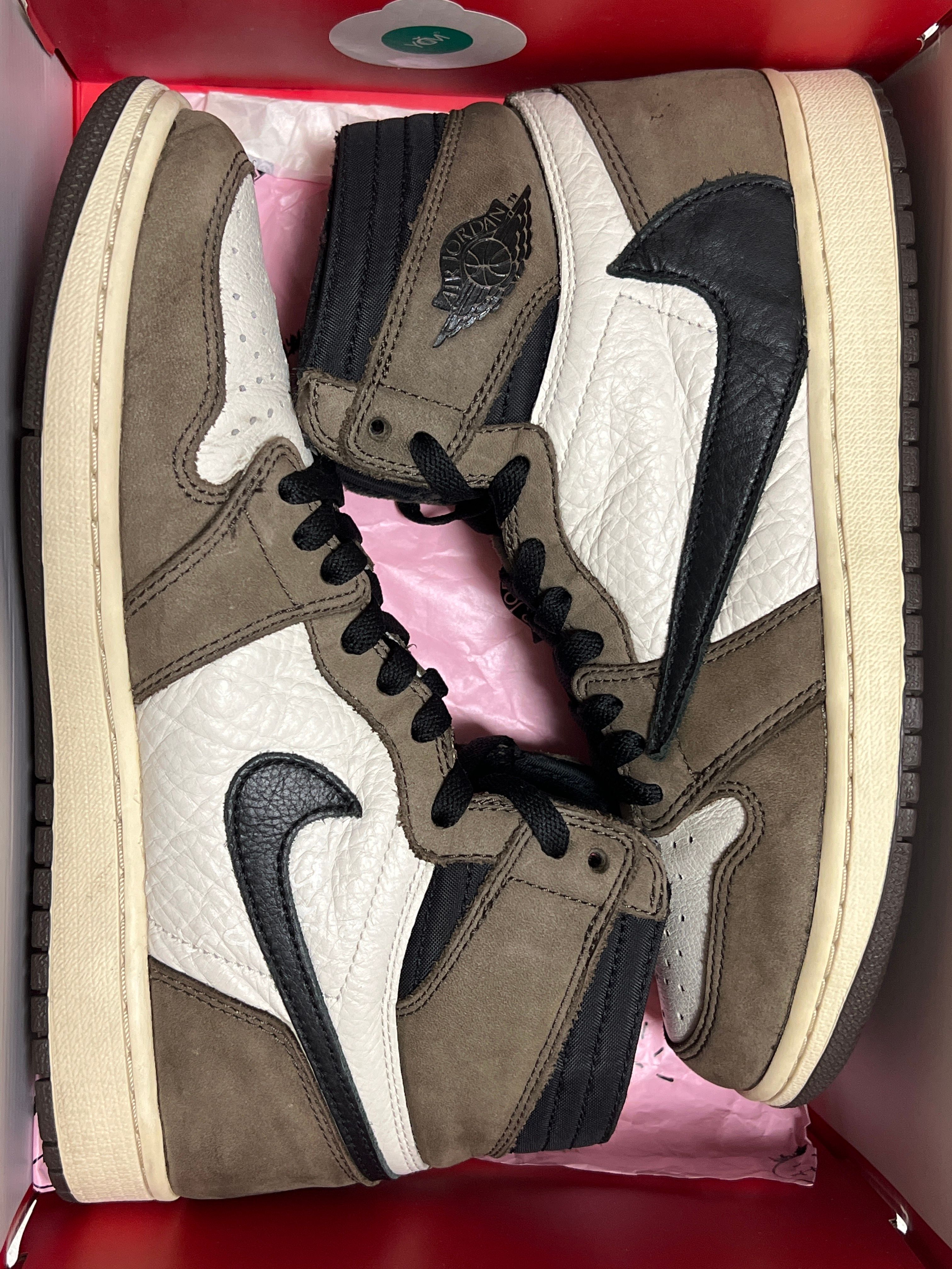 Travis Scott × Nike Air Jordan 1 Retro High OG TS SP "Sail/Dark Mocha"