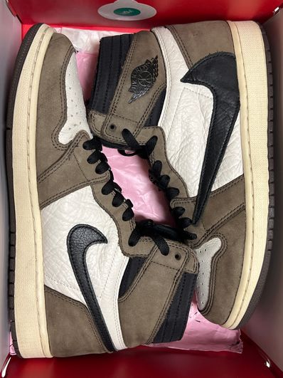 Travis Scott × Nike Air Jordan 1 Retro High OG TS SP "Sail/Dark Mocha"