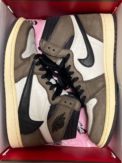 Travis Scott × Nike Air Jordan 1 Retro High OG TS SP "Sail/Dark Mocha"