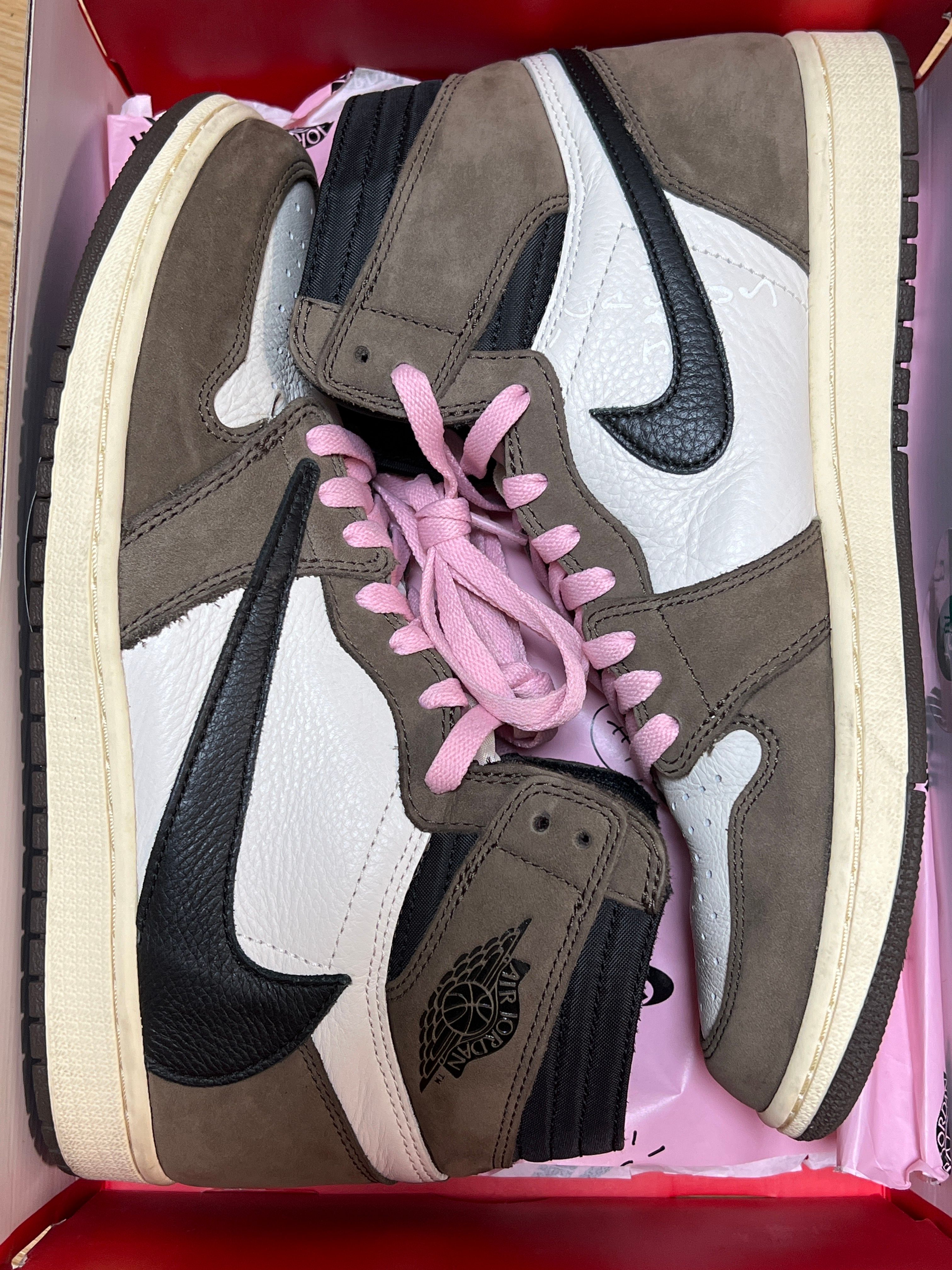 Travis Scott × Nike Air Jordan 1 Retro High OG TS SP "Sail/Dark Mocha"
