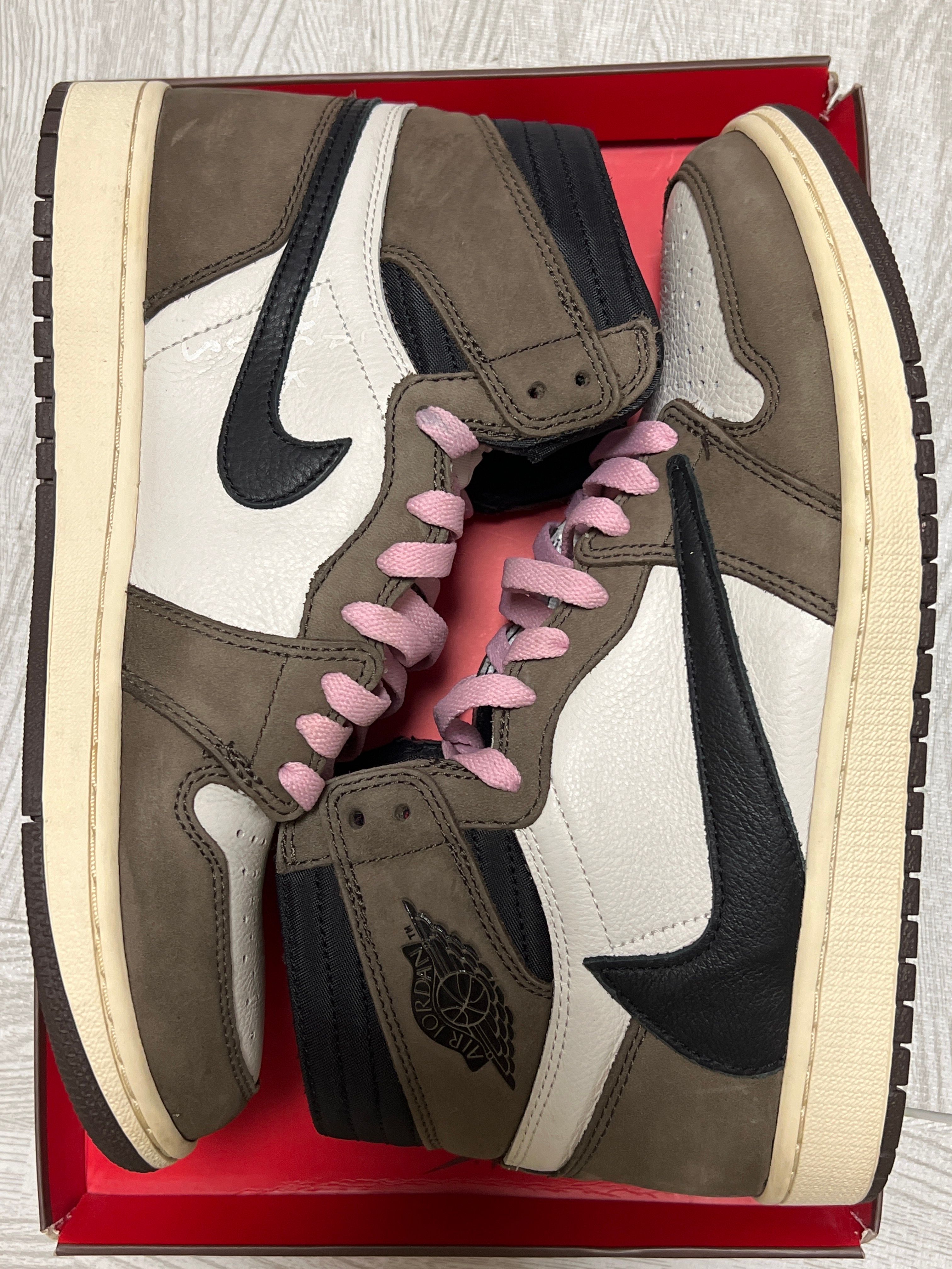 Travis Scott × Nike Air Jordan 1 Retro High OG TS SP "Sail/Dark Mocha"