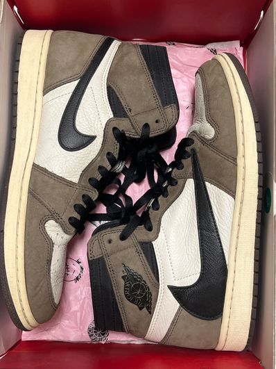 Travis Scott × Nike Air Jordan 1 Retro High OG TS SP "Sail/Dark Mocha"