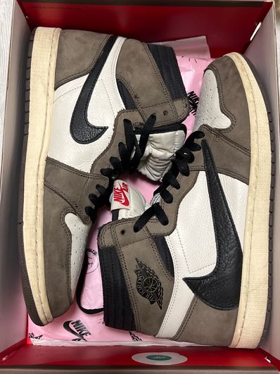 Travis Scott × Nike Air Jordan 1 Retro High OG TS SP "Sail/Dark Mocha"