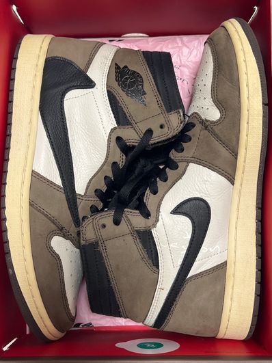 Travis Scott × Nike Air Jordan 1 Retro High OG TS SP "Sail/Dark Mocha"