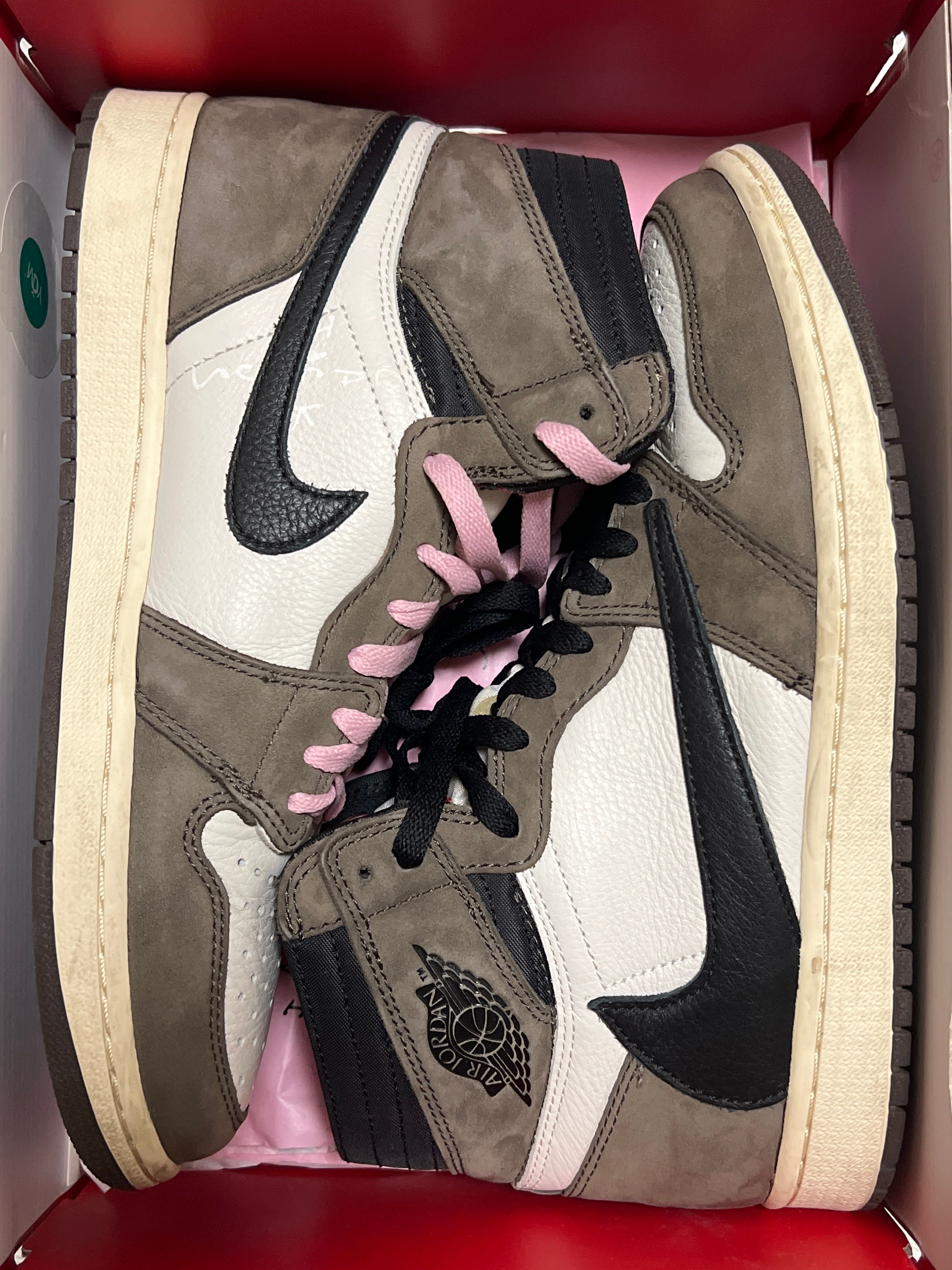 Travis Scott × Nike Air Jordan 1 Retro High OG TS SP "Sail/Dark Mocha"