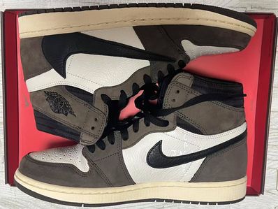 Travis Scott × Nike Air Jordan 1 Retro High OG TS SP "Sail/Dark Mocha"