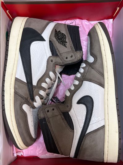 Travis Scott × Nike Air Jordan 1 Retro High OG TS SP "Sail/Dark Mocha"