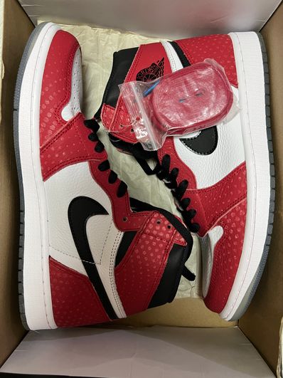 Spiderman × Nike Air Jordan 1 Origin Story "Gym Red/White/Photo Blue/Black"