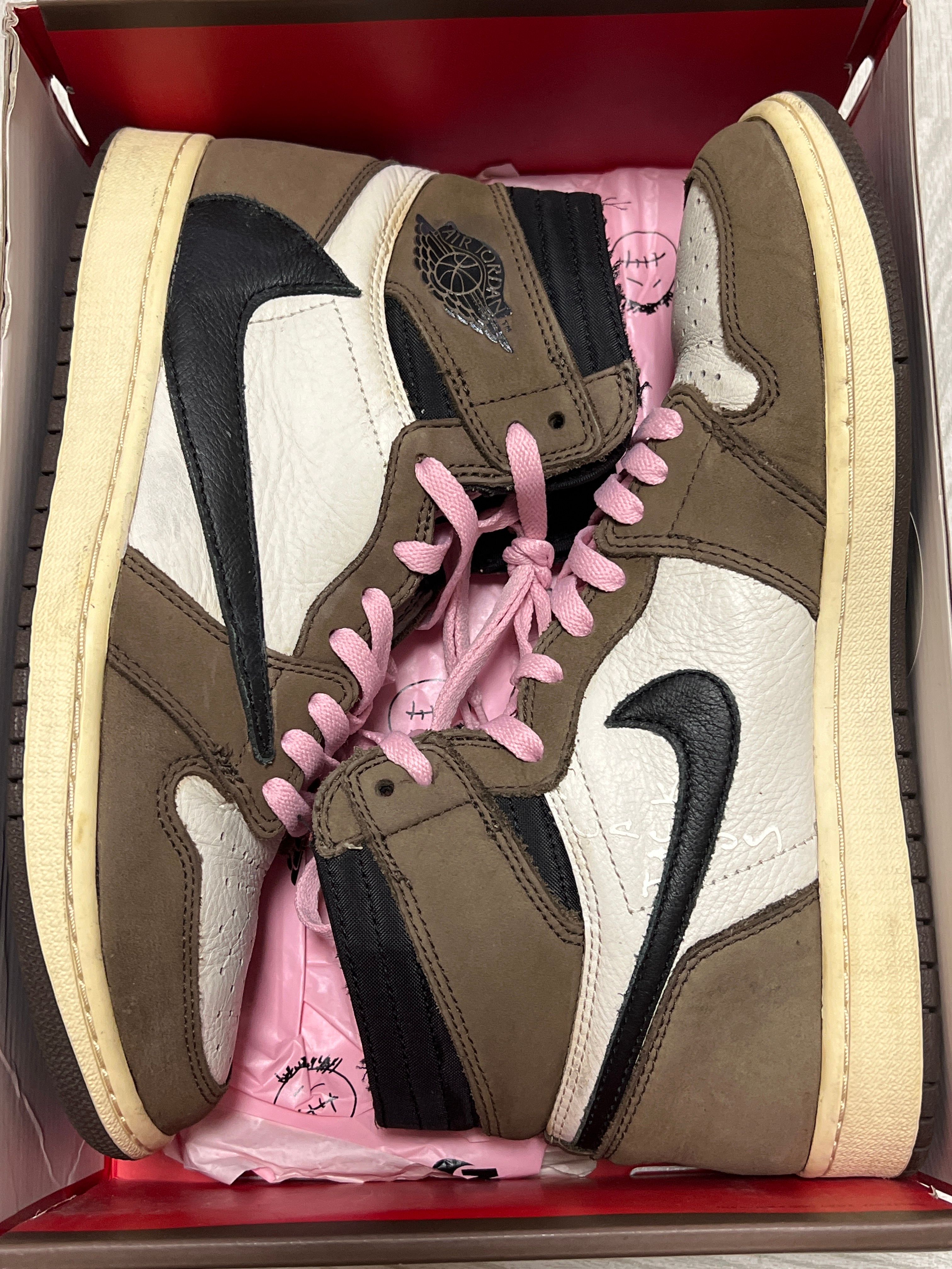 Travis Scott × Nike Air Jordan 1 Retro High OG TS SP "Sail/Dark Mocha"
