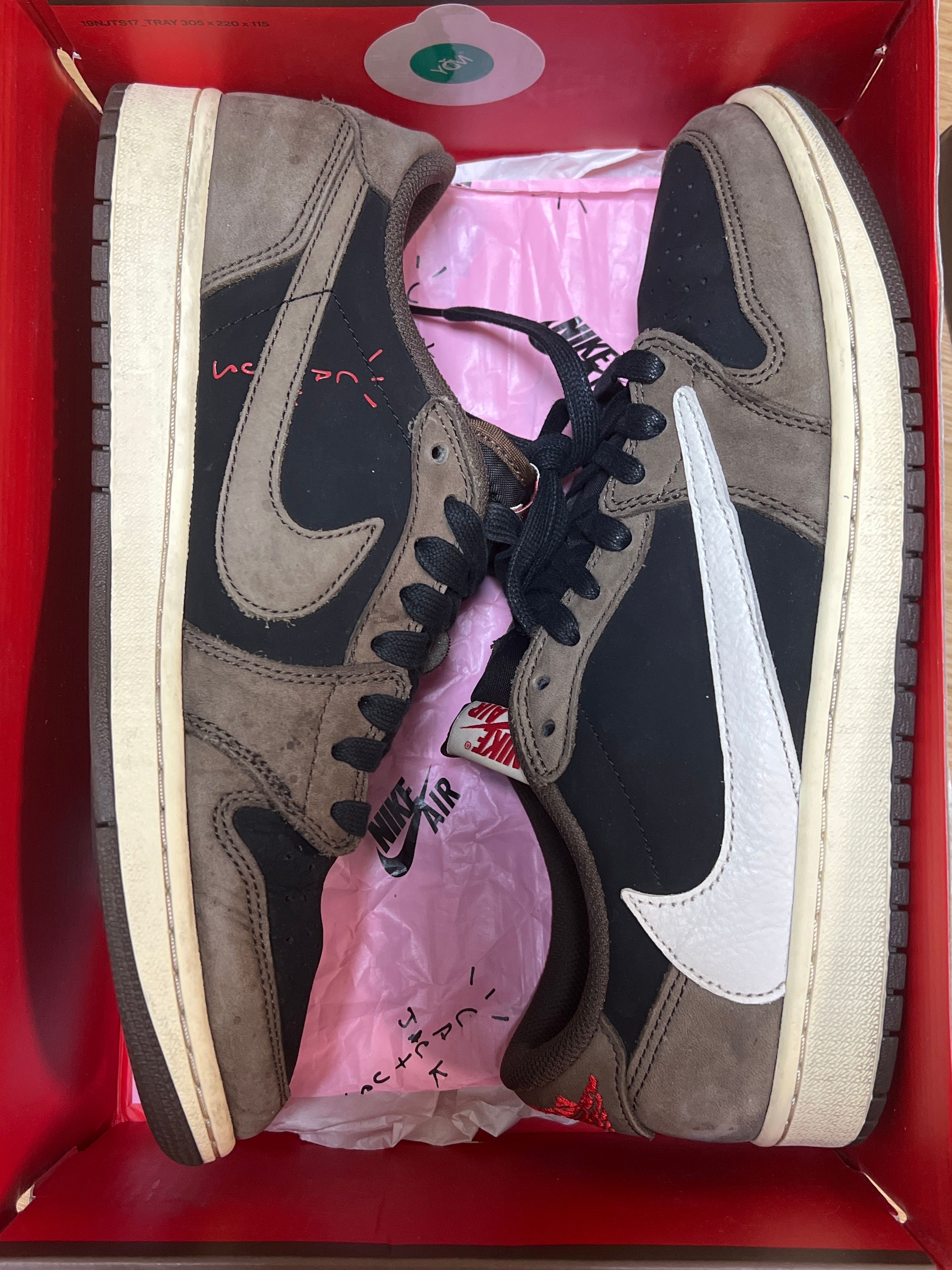 Travis Scott × Nike Air Jordan 1 Low OG SP-T  "Black/Dark Mocha"