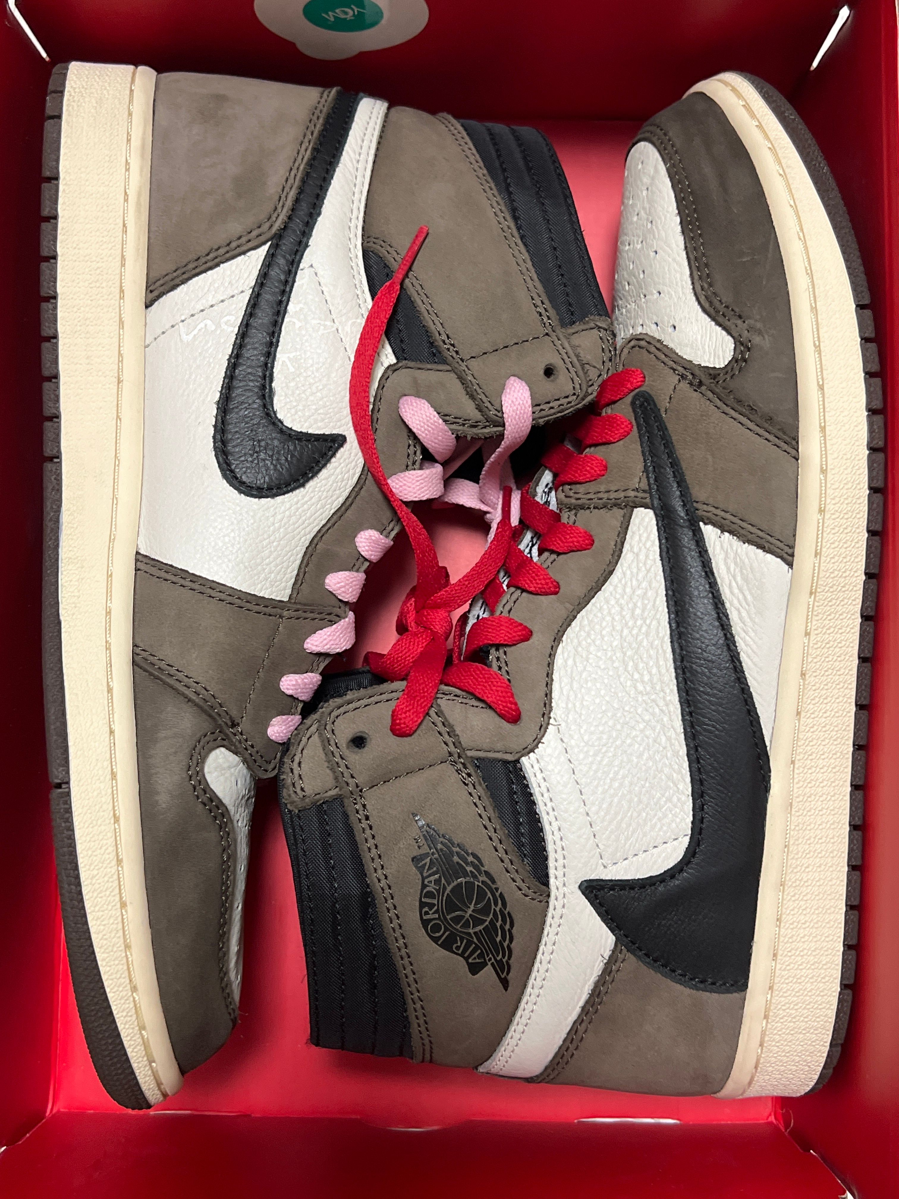 Travis Scott × Nike Air Jordan 1 Retro High OG TS SP "Sail/Dark Mocha"