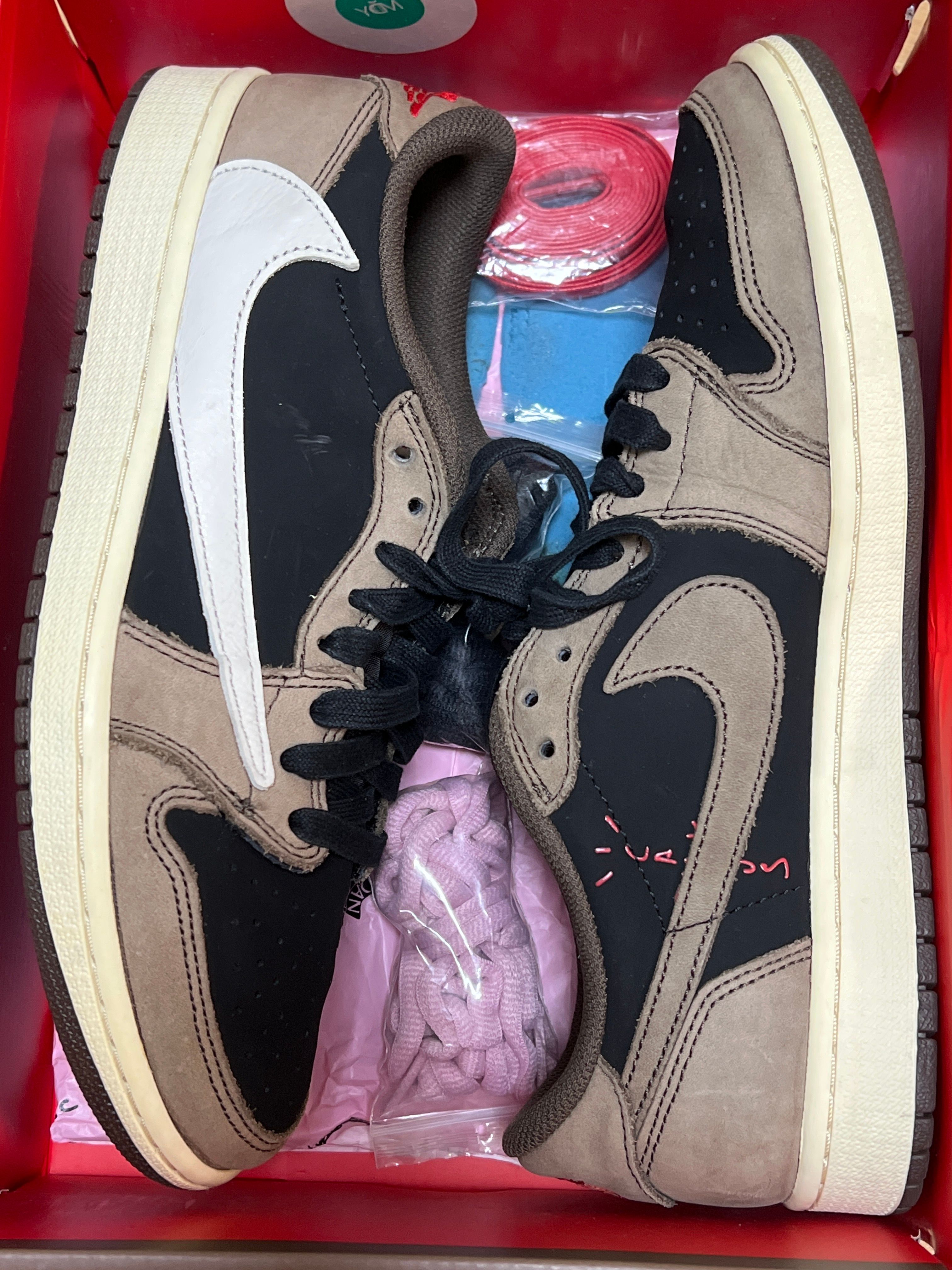 Travis Scott × Nike Air Jordan 1 Low OG SP-T "Black/Dark Mocha"