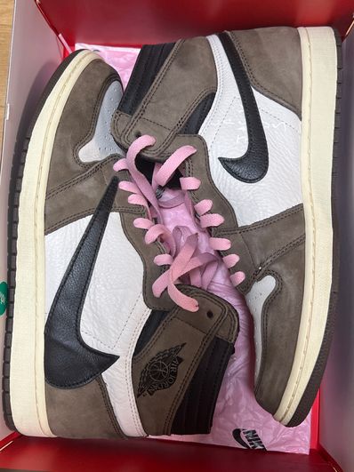Travis Scott × Nike Air Jordan 1 Retro High OG TS SP "Sail/Dark Mocha"