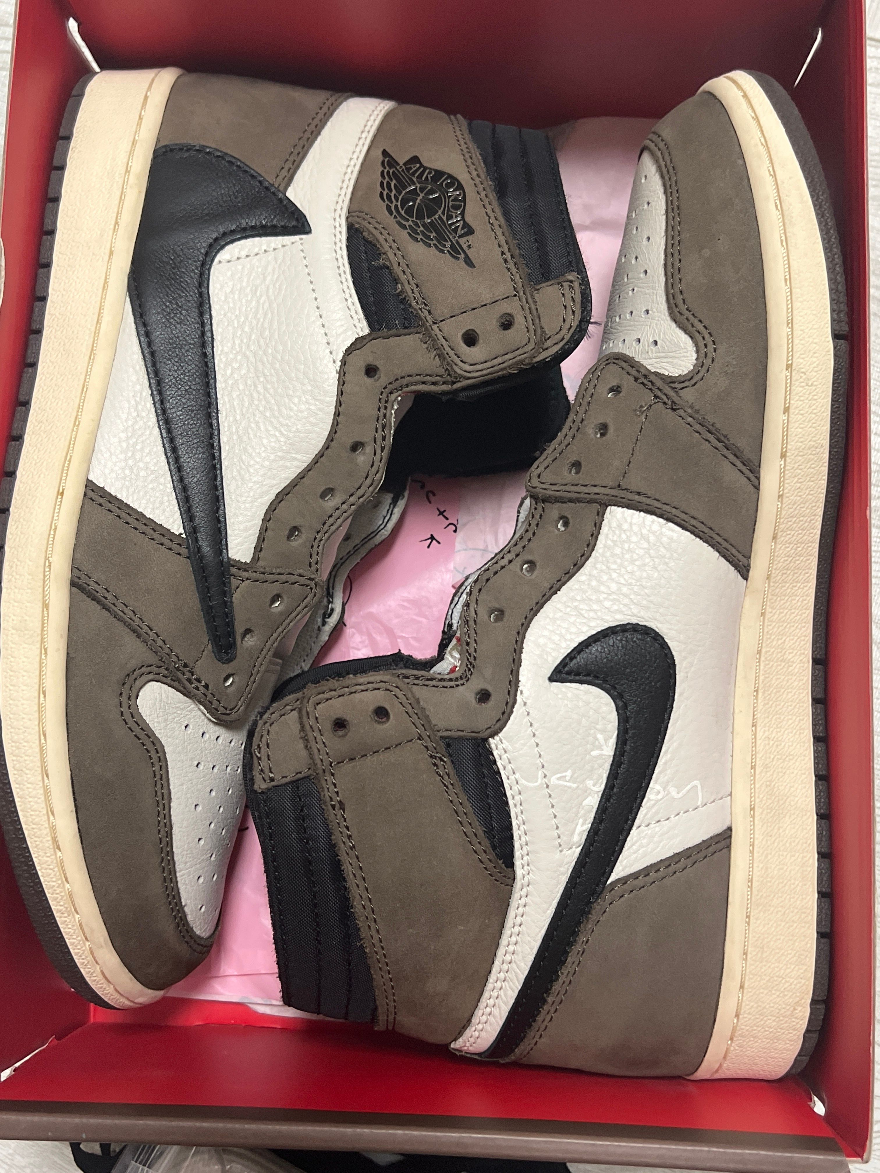 Travis Scott × Nike Air Jordan 1 Retro High OG TS SP "Sail/Dark Mocha"