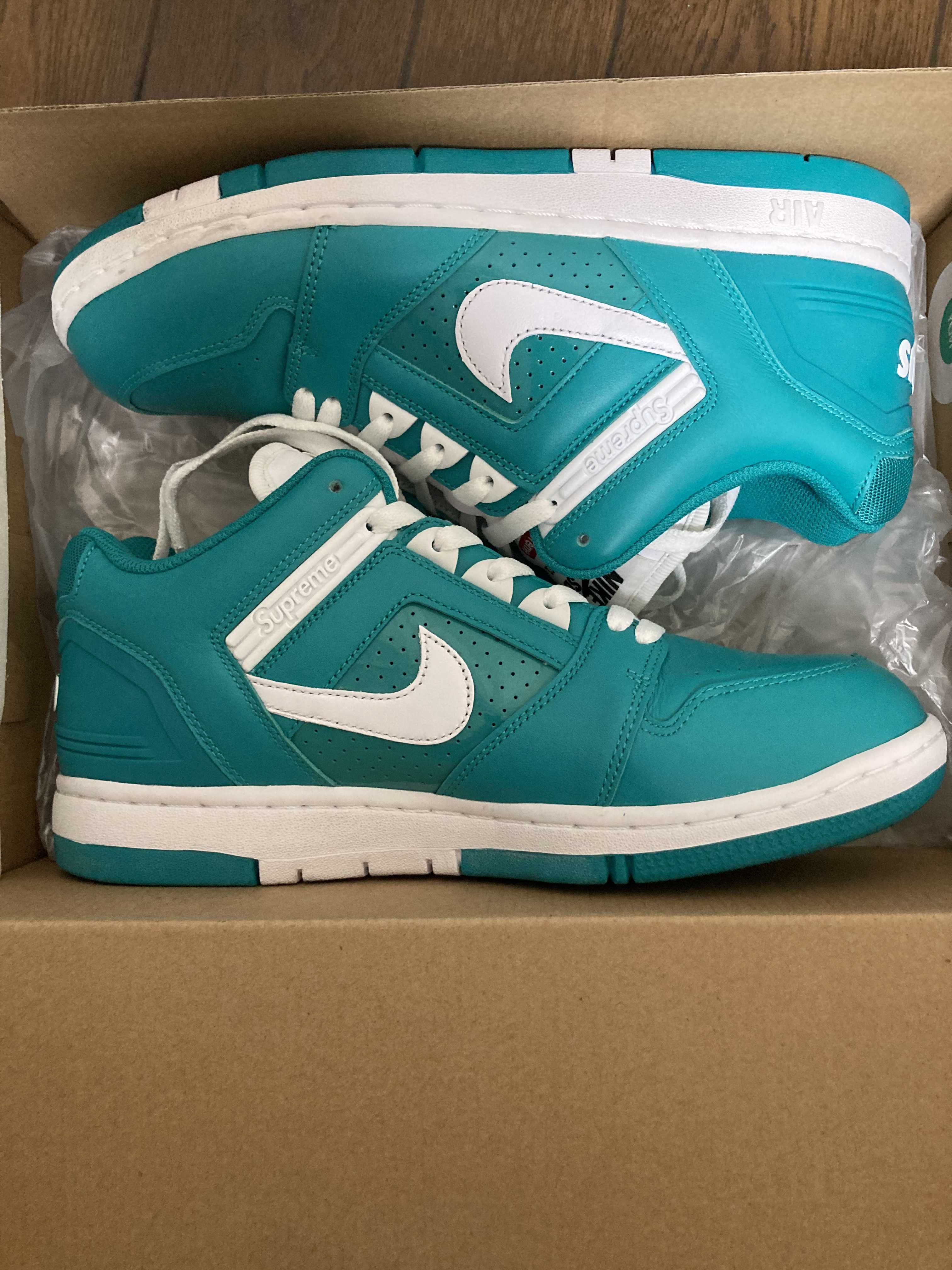 Supreme × Nike SB Air Force 2 Low "New Emerald"