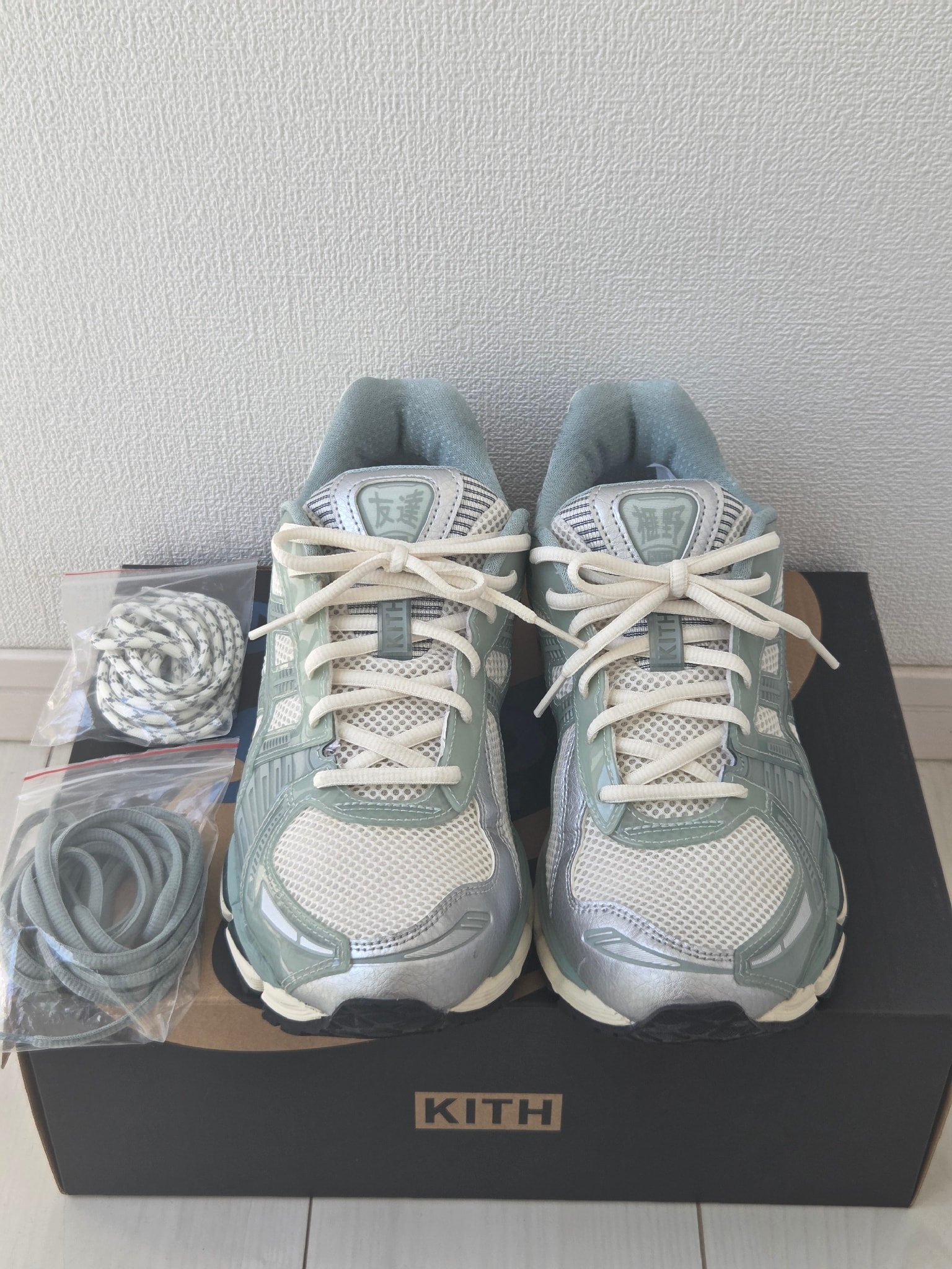KITH Ronnie Fieg × Asics Gel-Kayano 12.1 "Cream/Sage"